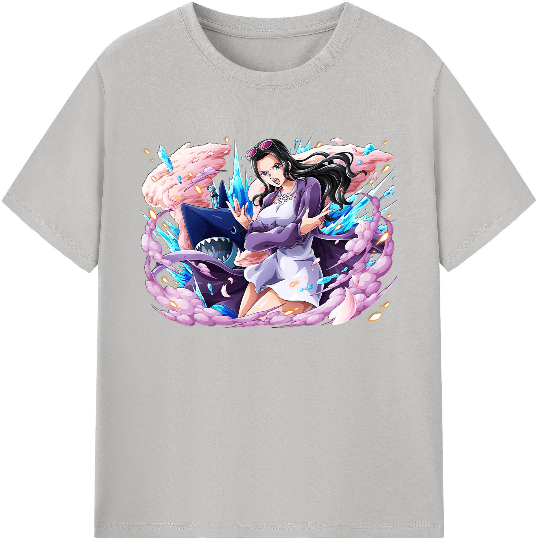 ワンピース ニコ・ロビン ONE PIECE Nico Robin 綿100％ メンズ半袖Tシャツ｜肌触りやわらか＆通気性