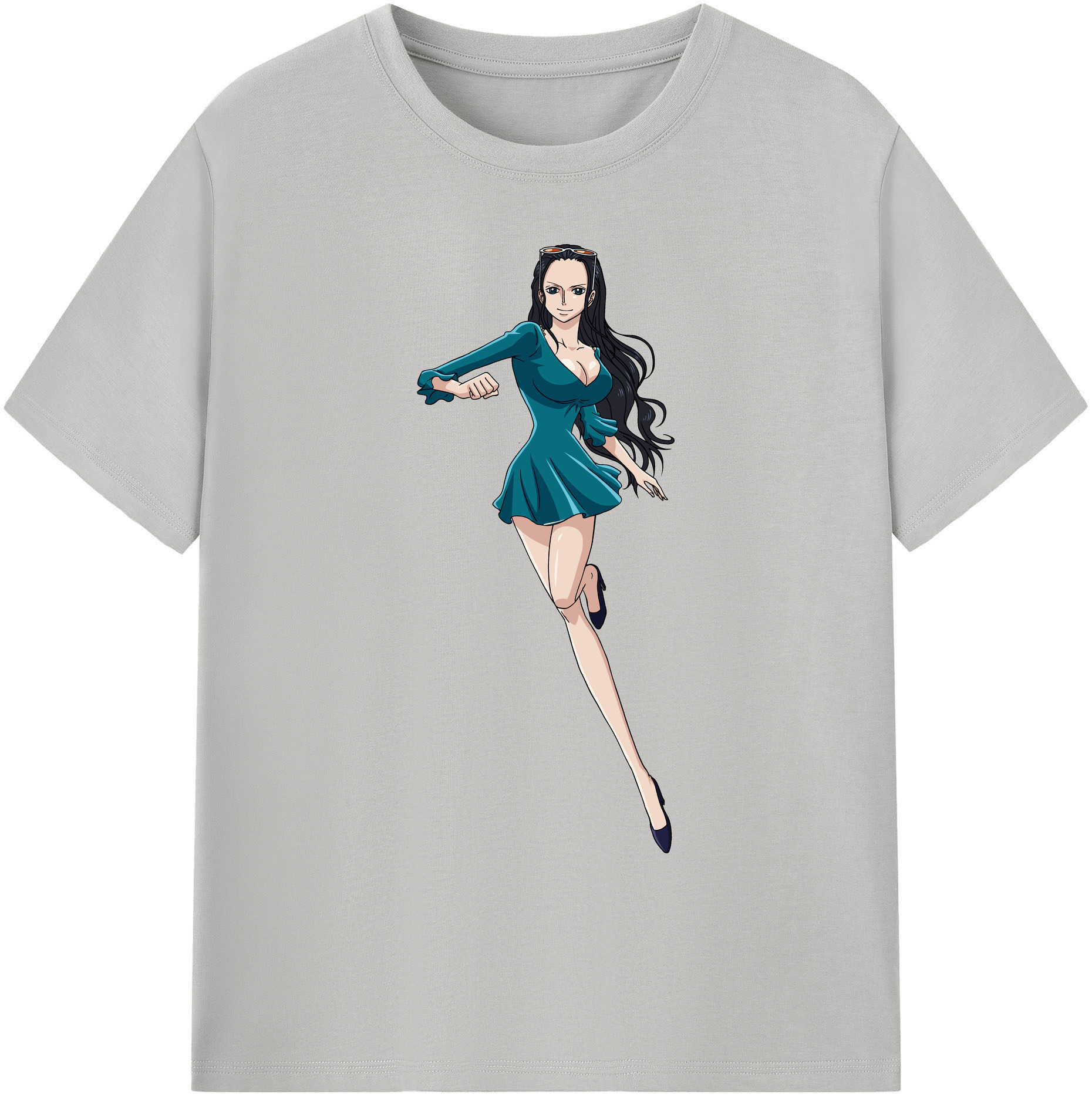 ワンピース ニコ・ロビン ONE PIECE Nico Robin 綿100％ メンズ半袖Tシャツ｜肌触りやわらか＆通気性