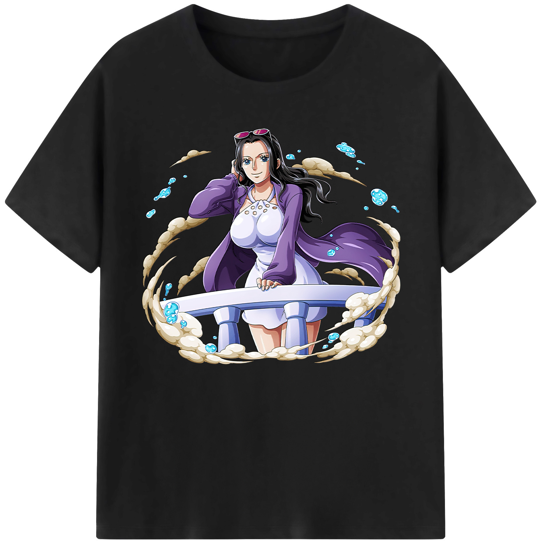 ワンピース ニコ・ロビン ONE PIECE Nico Robin 綿100％ メンズ半袖Tシャツ｜肌触りやわらか＆通気性