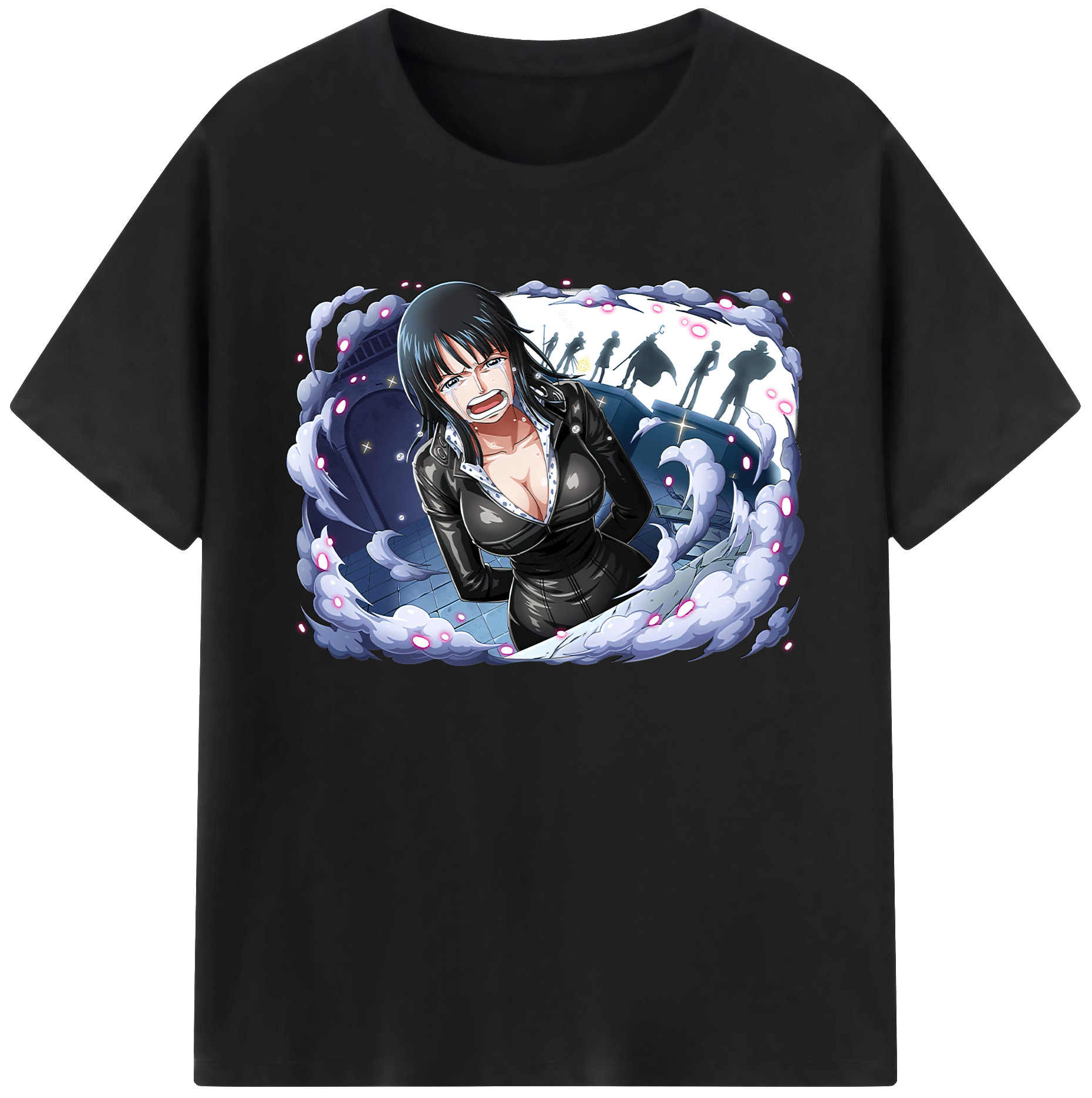 ワンピース ニコ・ロビン ONE PIECE Nico Robin 綿100％ メンズ半袖Tシャツ｜肌触りやわらか＆通気性