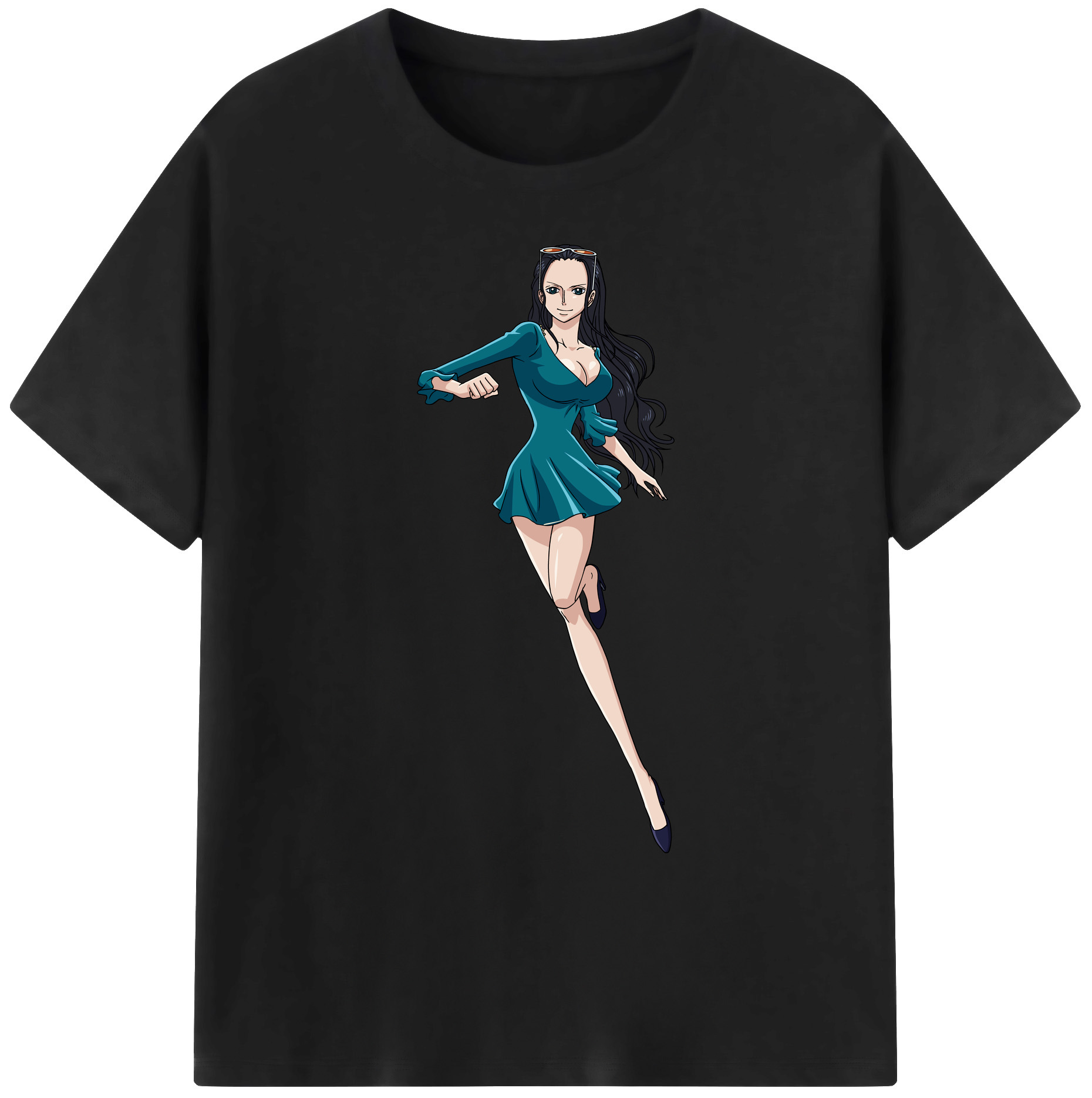 ワンピース ニコ・ロビン ONE PIECE Nico Robin 綿100％ メンズ半袖Tシャツ｜肌触りやわらか＆通気性