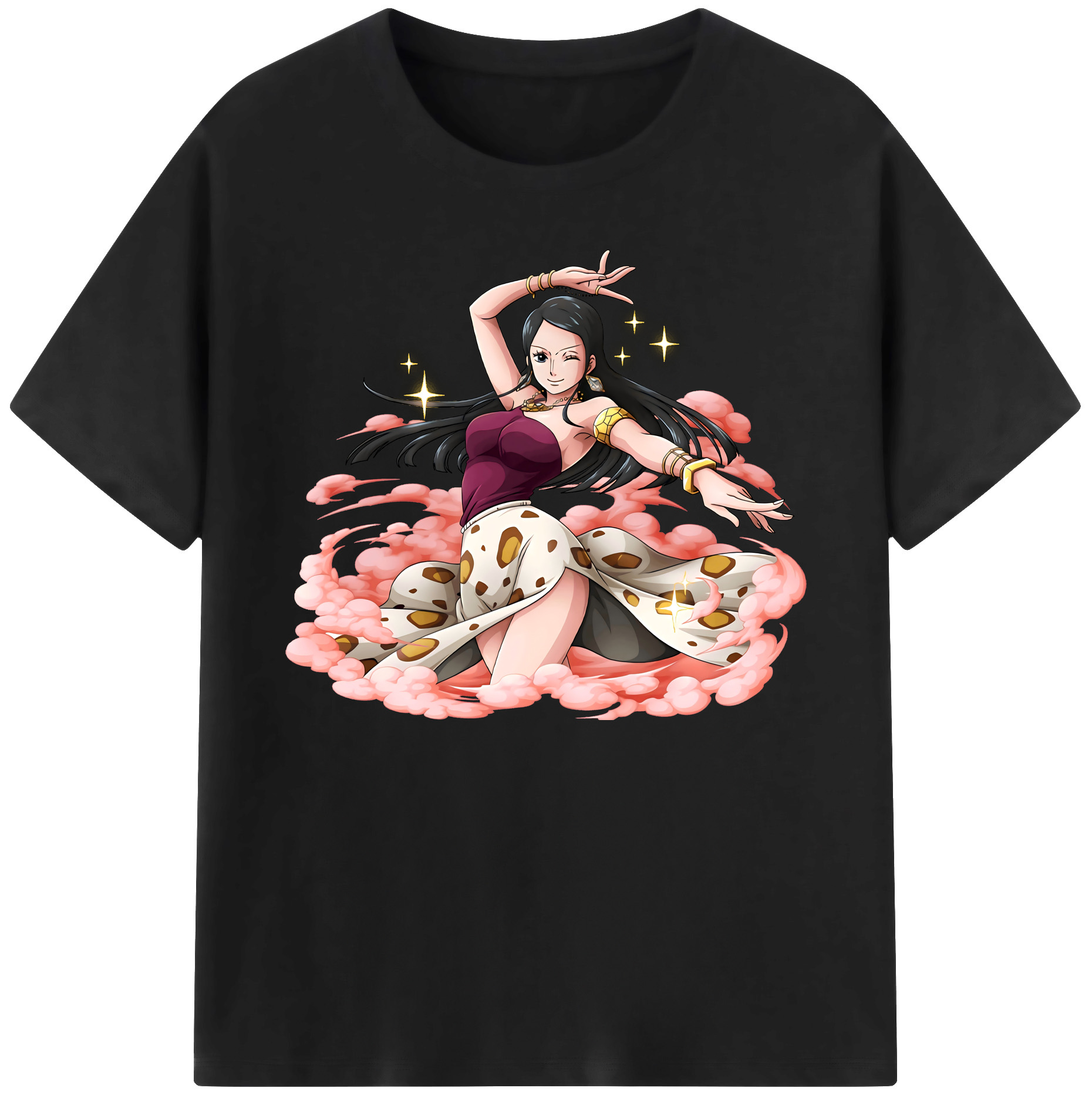 ワンピース ニコ・ロビン ONE PIECE Nico Robin 綿100％ メンズ半袖Tシャツ｜肌触りやわらか＆通気性