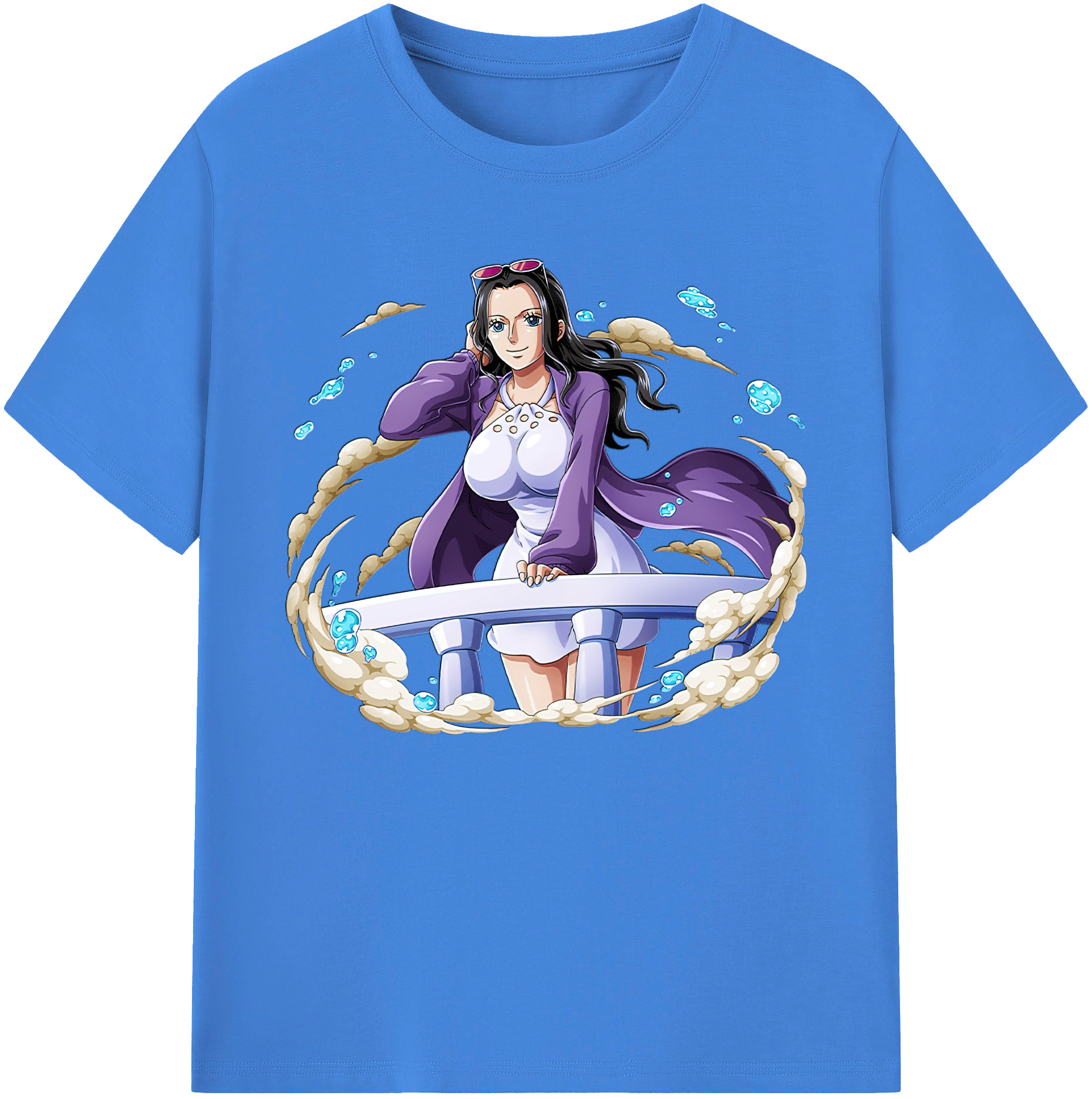 ワンピース ニコ・ロビン ONE PIECE Nico Robin 綿100％ メンズ半袖Tシャツ｜肌触りやわらか＆通気性