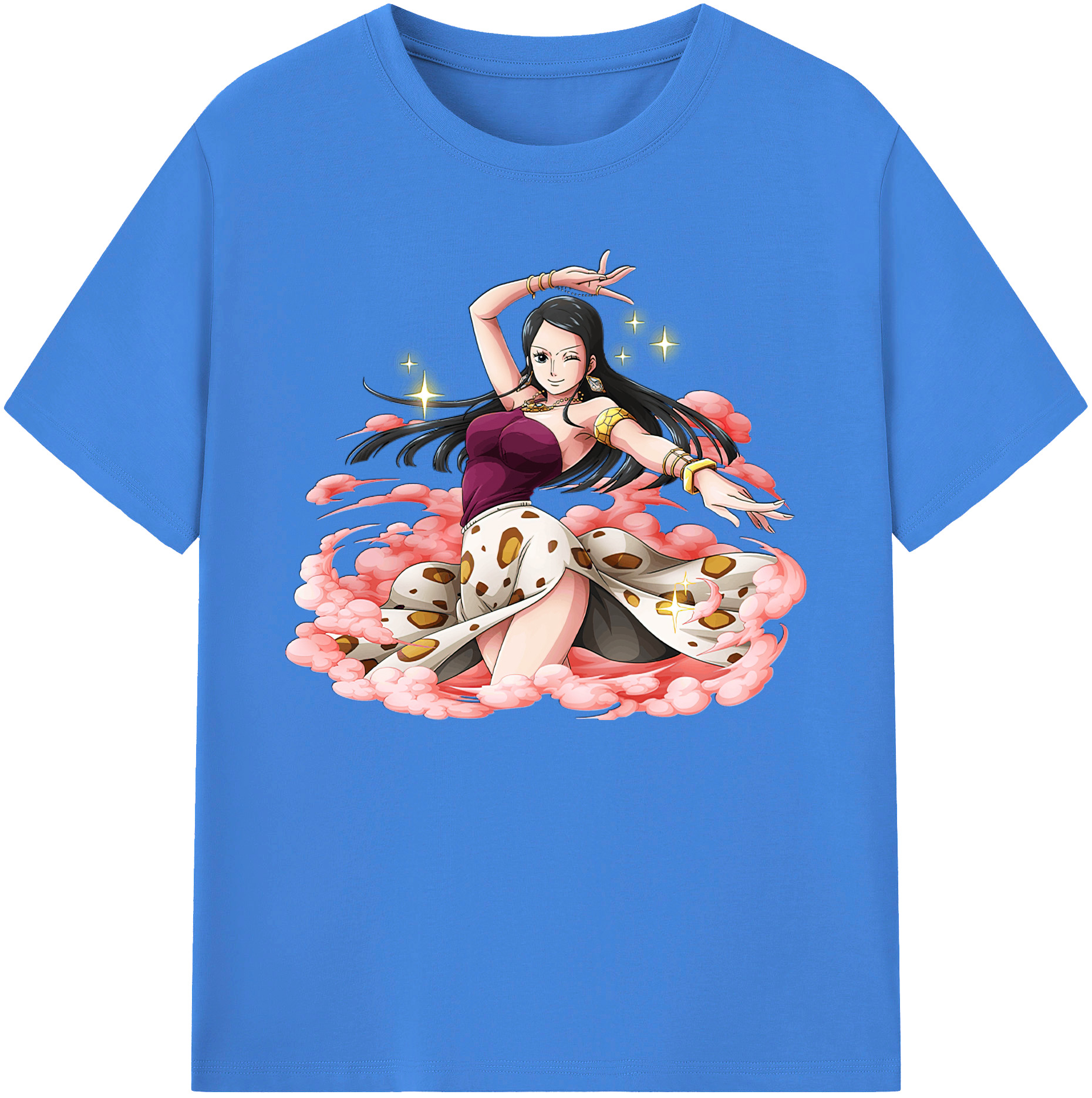 ワンピース ニコ・ロビン ONE PIECE Nico Robin 綿100％ メンズ半袖Tシャツ｜肌触りやわらか＆通気性