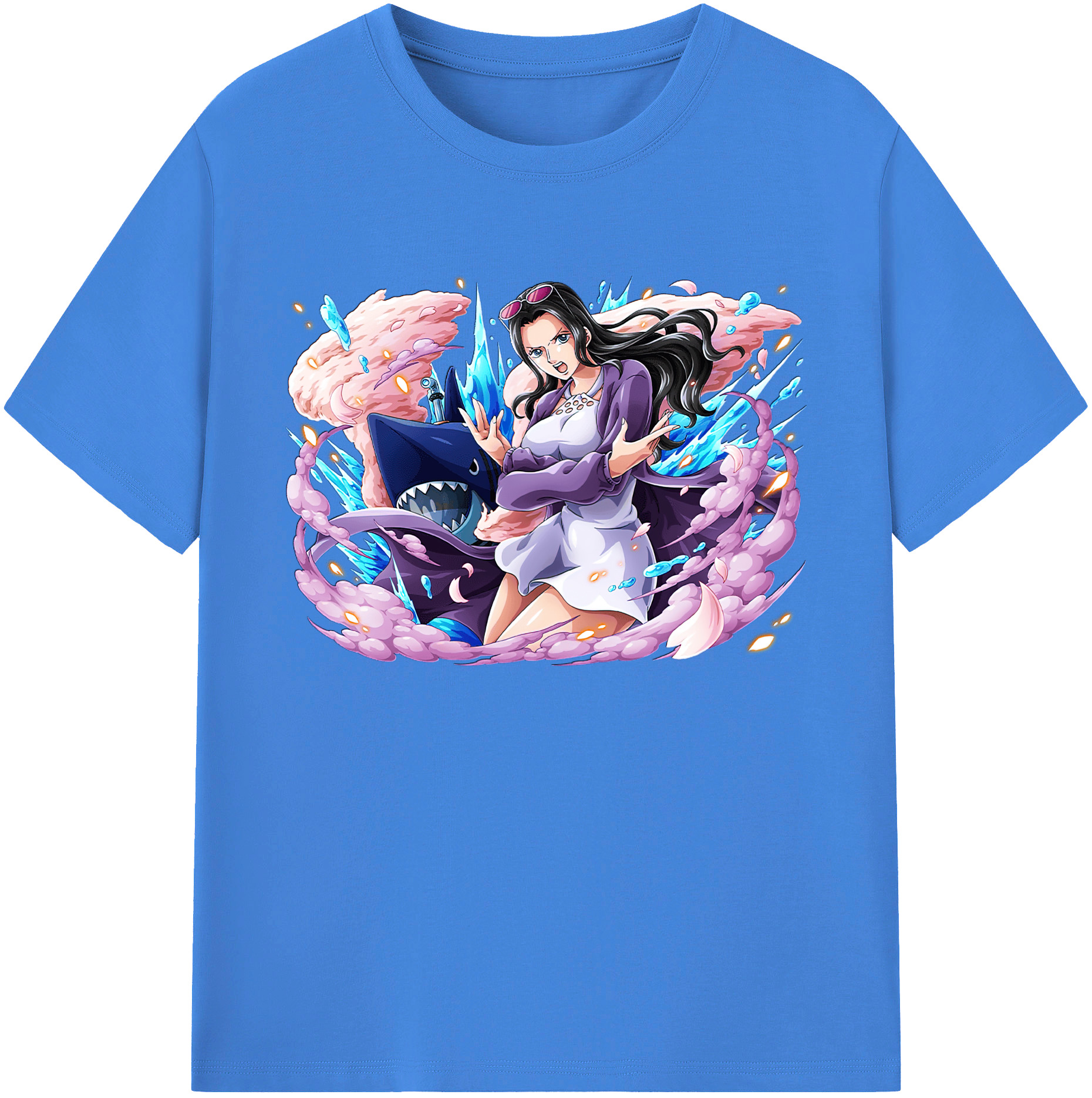 ワンピース ニコ・ロビン ONE PIECE Nico Robin 綿100％ メンズ半袖Tシャツ｜肌触りやわらか＆通気性