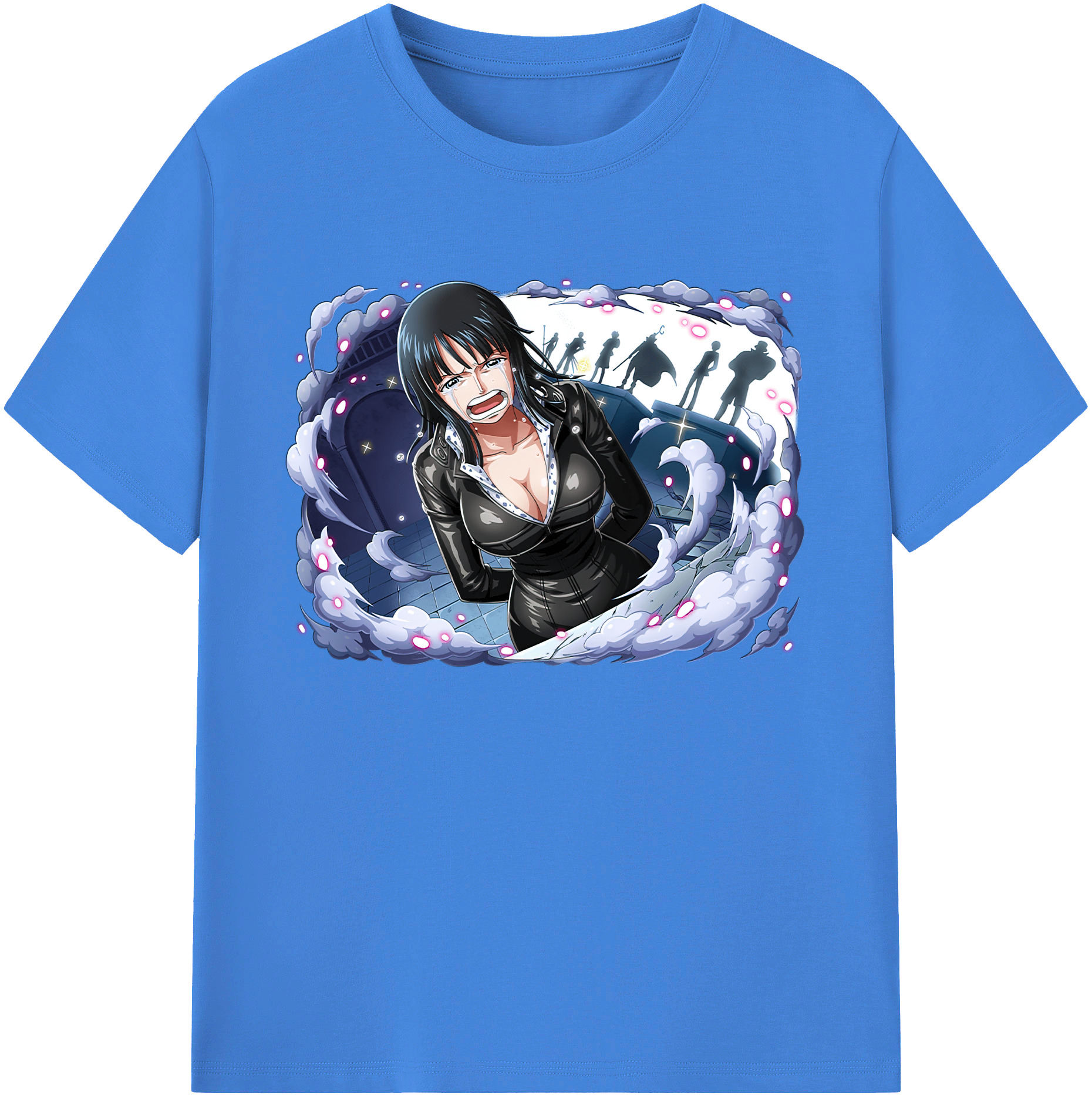 ワンピース ニコ・ロビン ONE PIECE Nico Robin 綿100％ メンズ半袖Tシャツ｜肌触りやわらか＆通気性