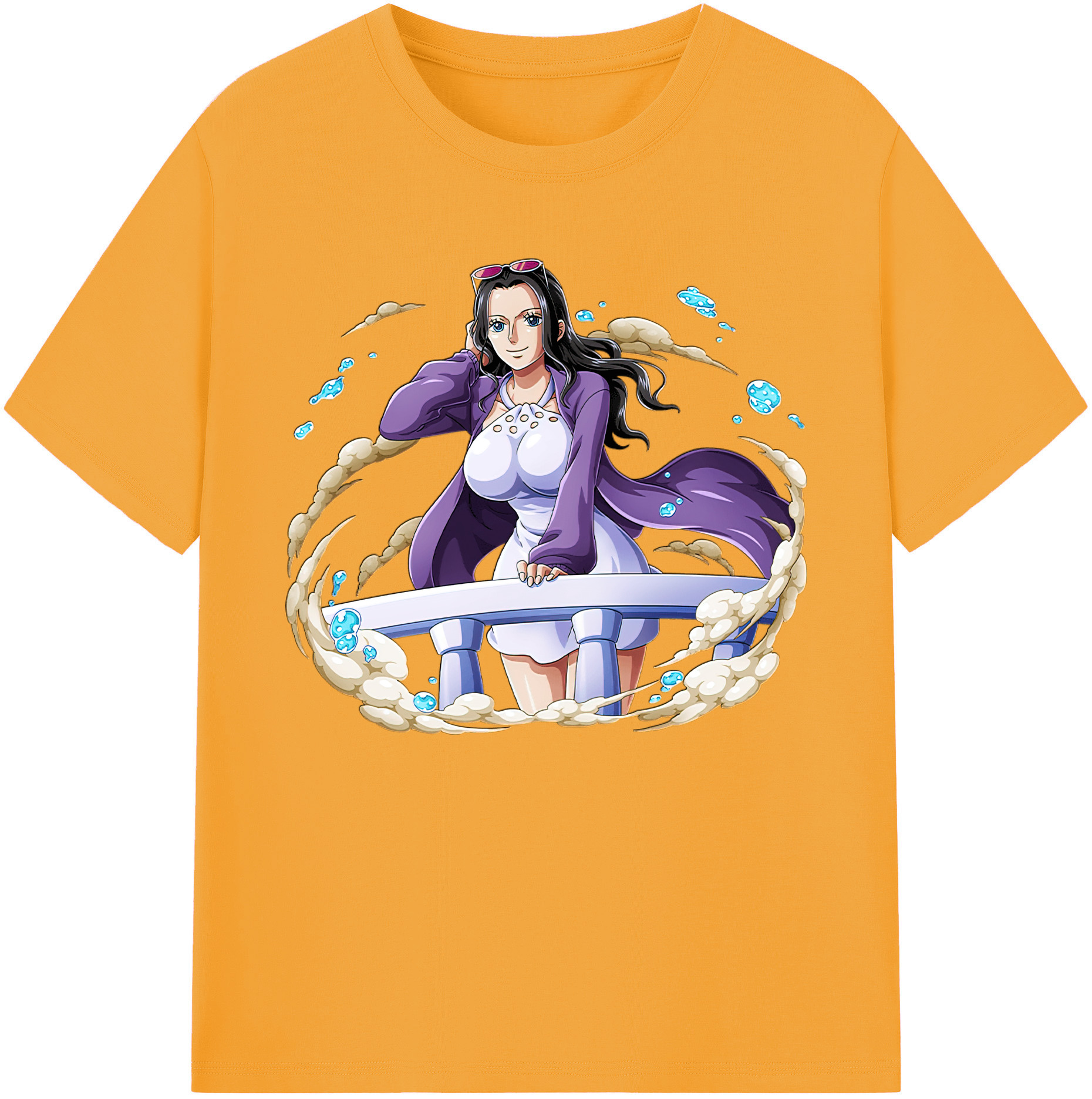 ワンピース ニコ・ロビン ONE PIECE Nico Robin 綿100％ メンズ半袖Tシャツ｜肌触りやわらか＆通気性