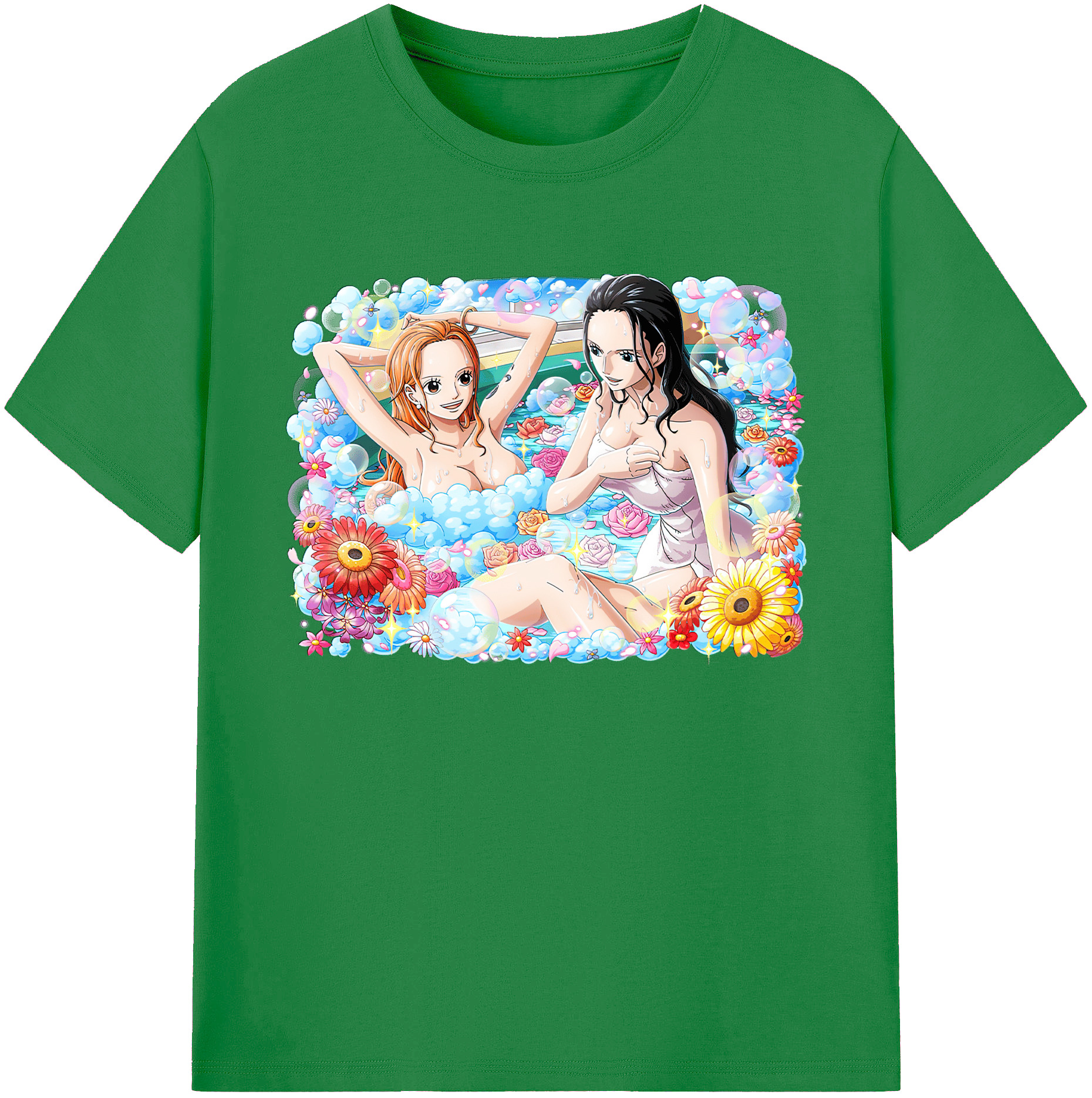 ワンピース ニコ・ロビン ONE PIECE Nico Robin 綿100％ メンズ半袖Tシャツ｜肌触りやわらか＆通気性
