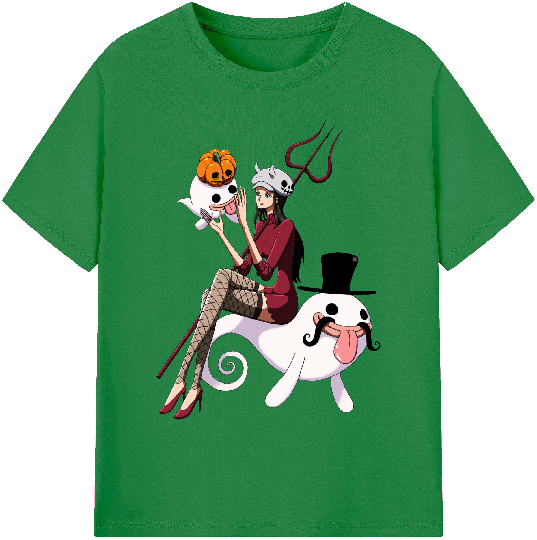 ワンピース ニコ・ロビン ONE PIECE Nico Robin 綿100％ メンズ半袖Tシャツ｜肌触りやわらか＆通気性