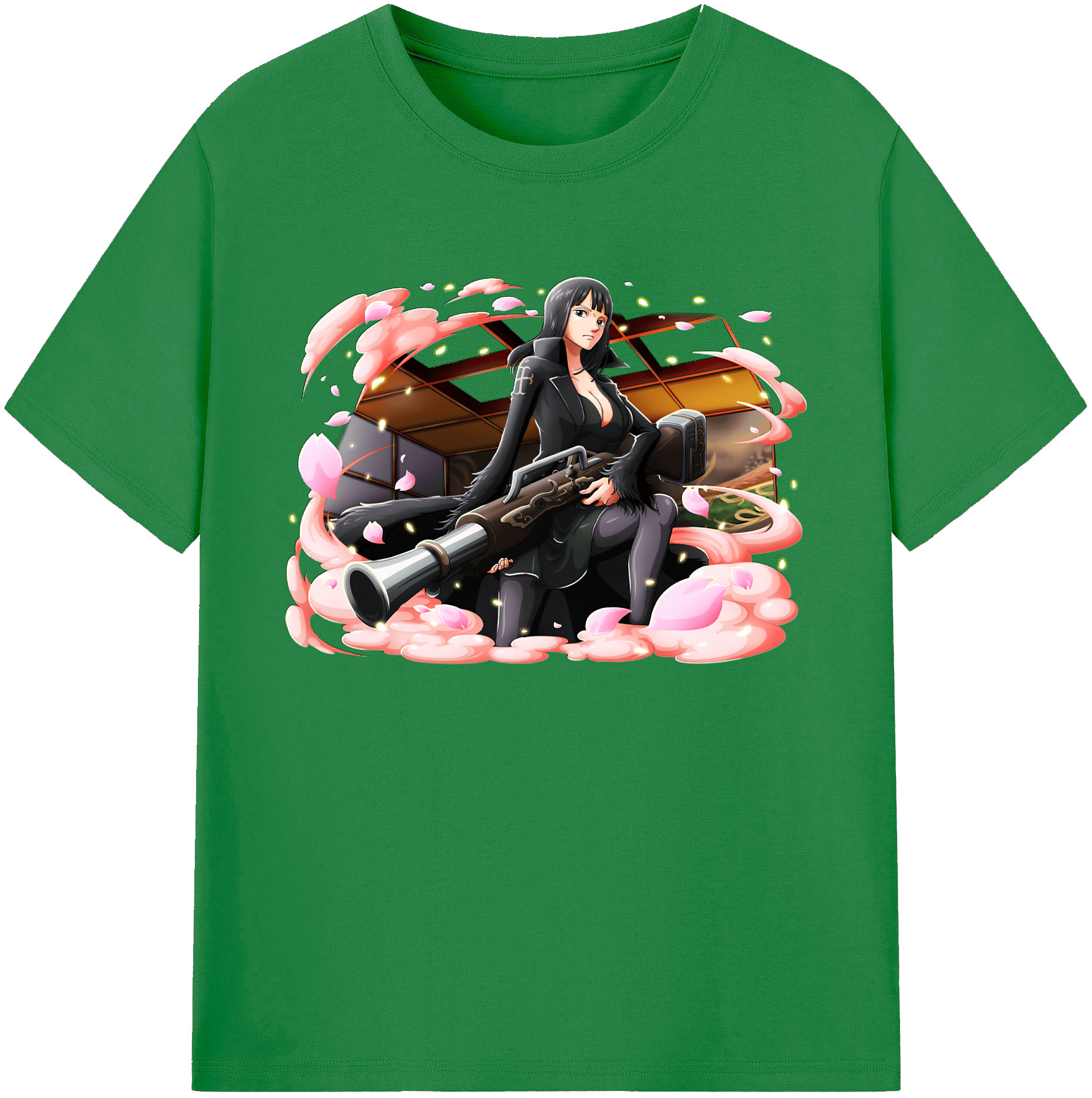 ワンピース ニコ・ロビン ONE PIECE Nico Robin 綿100％ メンズ半袖Tシャツ｜肌触りやわらか＆通気性