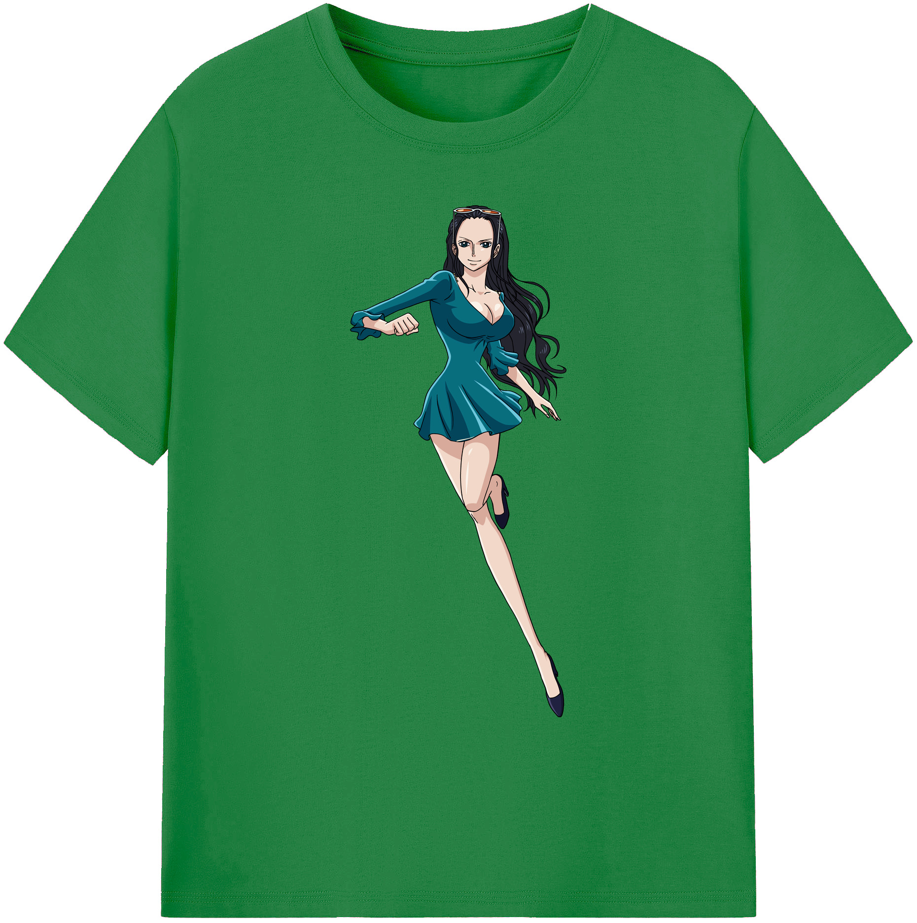 ワンピース ニコ・ロビン ONE PIECE Nico Robin 綿100％ メンズ半袖Tシャツ｜肌触りやわらか＆通気性