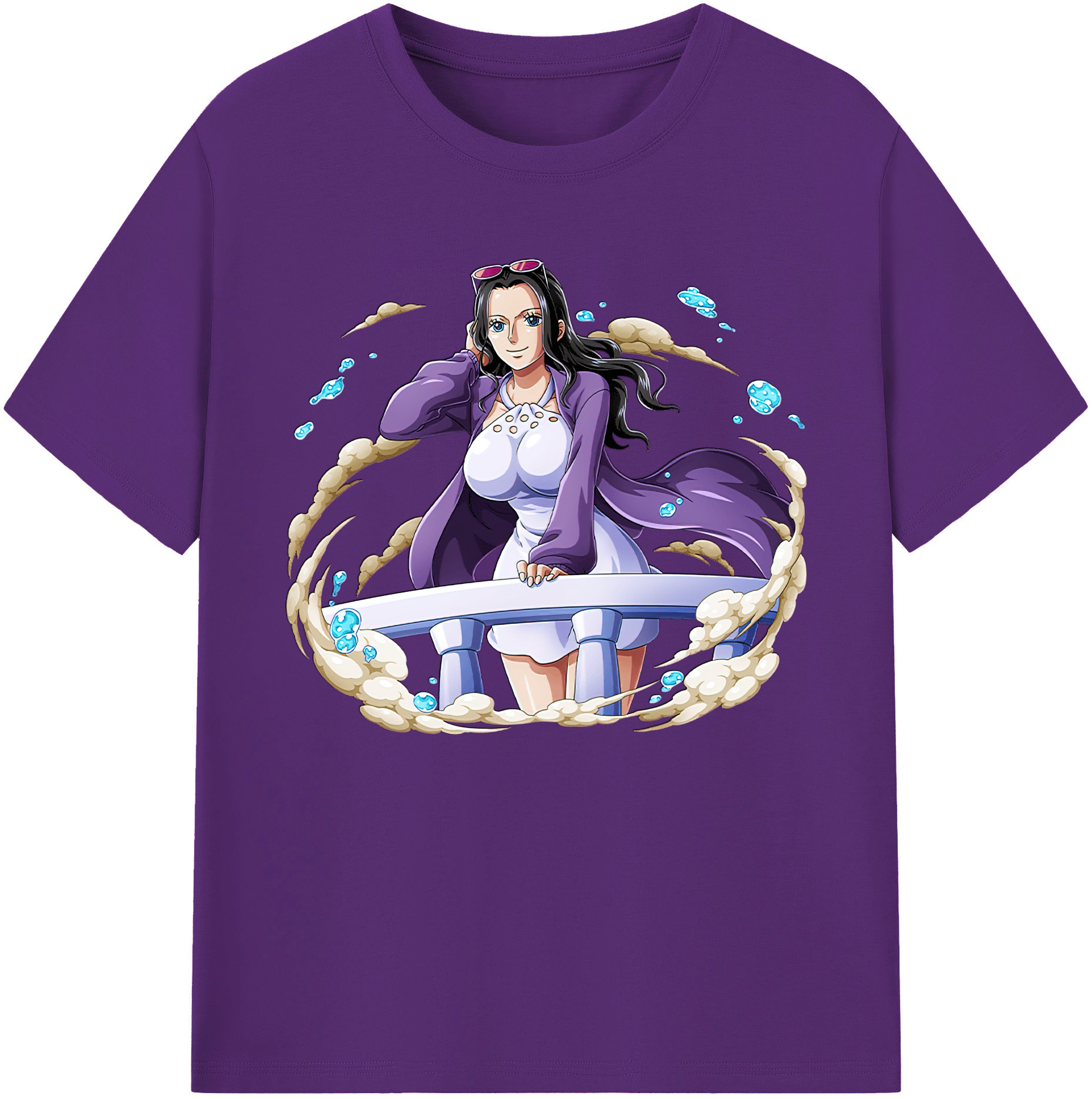ワンピース ニコ・ロビン ONE PIECE Nico Robin 綿100％ メンズ半袖Tシャツ｜肌触りやわらか＆通気性
