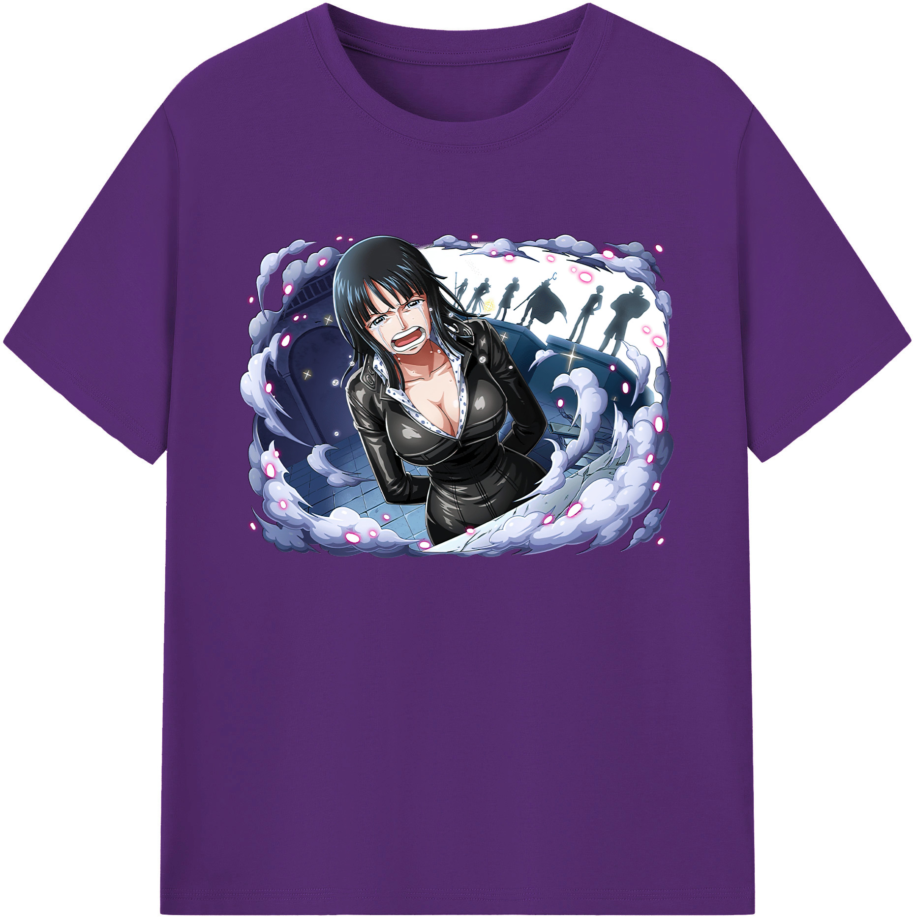 ワンピース ニコ・ロビン ONE PIECE Nico Robin 綿100％ メンズ半袖Tシャツ｜肌触りやわらか＆通気性