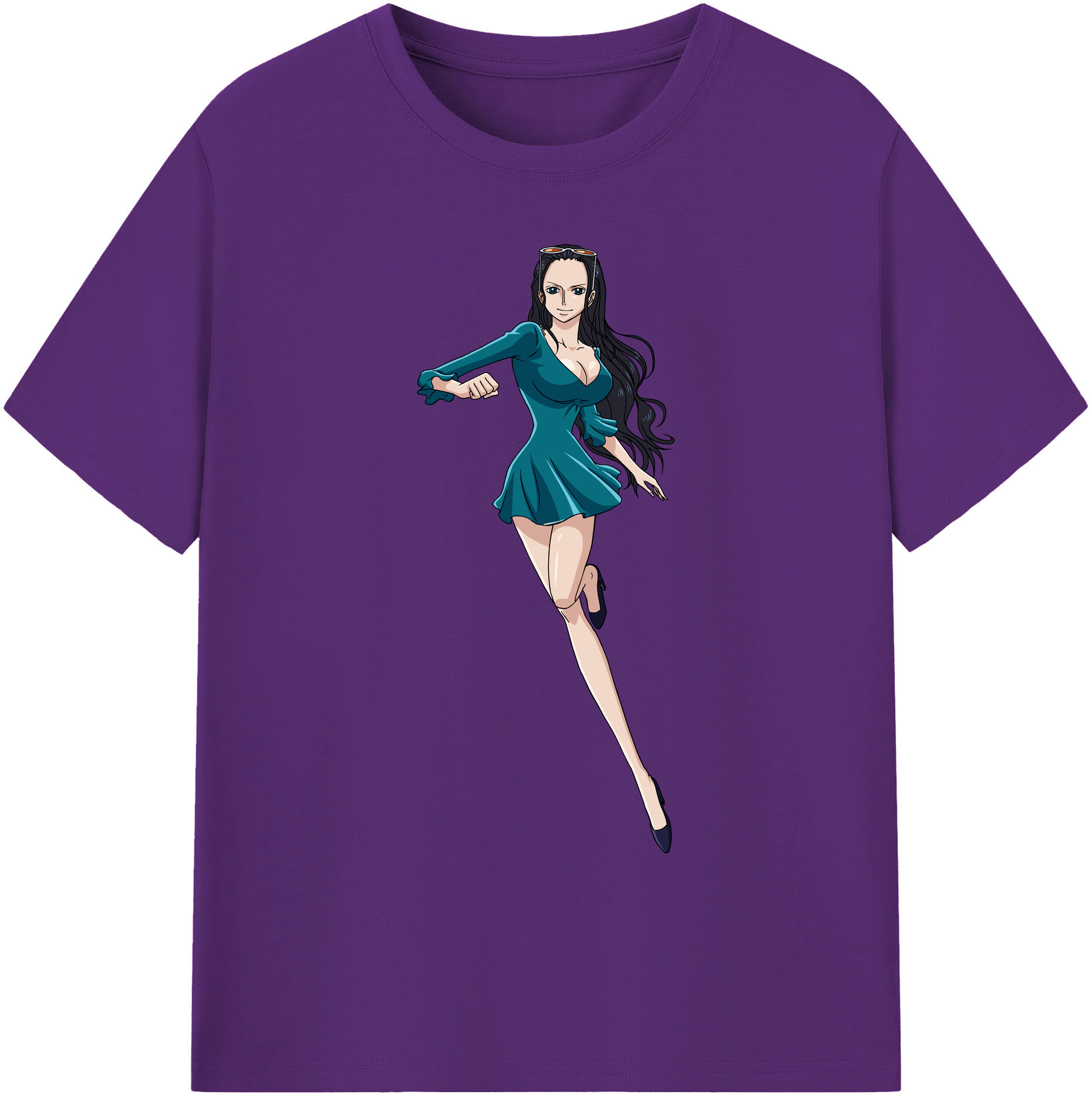 ワンピース ニコ・ロビン ONE PIECE Nico Robin 綿100％ メンズ半袖Tシャツ｜肌触りやわらか＆通気性