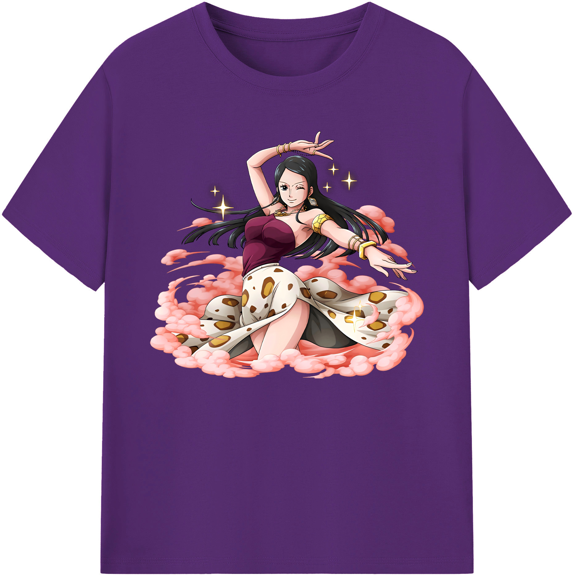 ワンピース ニコ・ロビン ONE PIECE Nico Robin 綿100％ メンズ半袖Tシャツ｜肌触りやわらか＆通気性