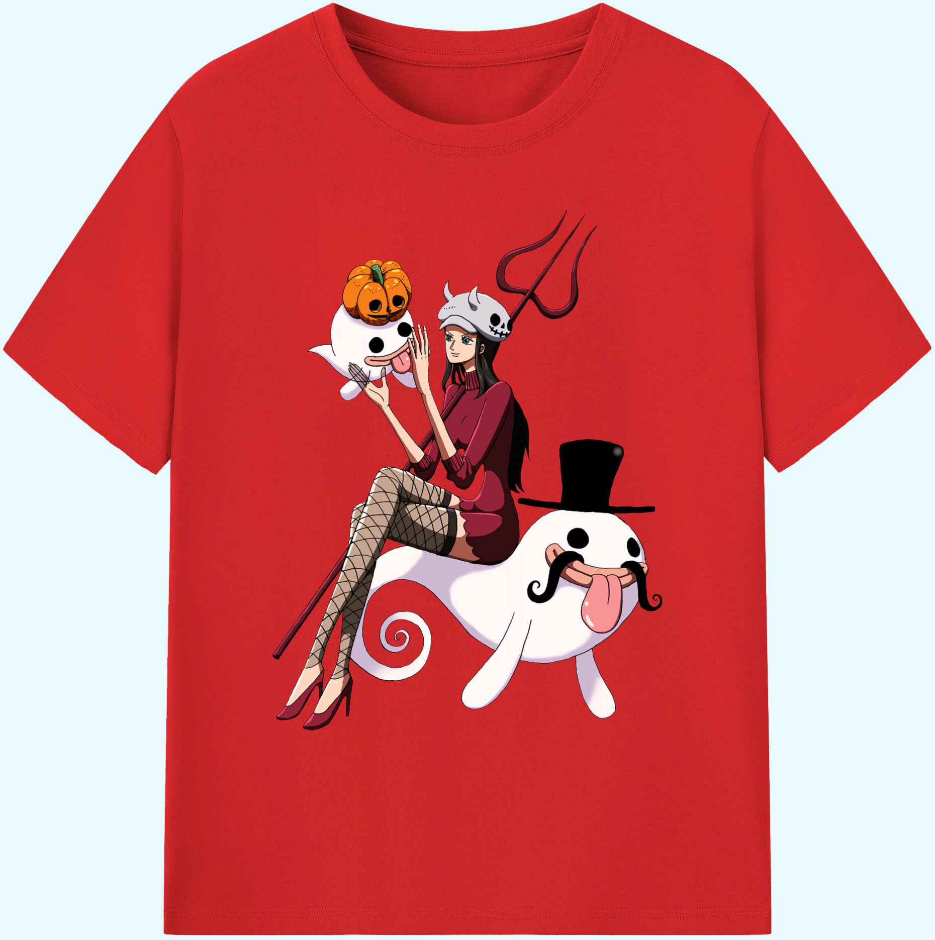 ワンピース ニコ・ロビン ONE PIECE Nico Robin 綿100％ メンズ半袖Tシャツ｜肌触りやわらか＆通気性