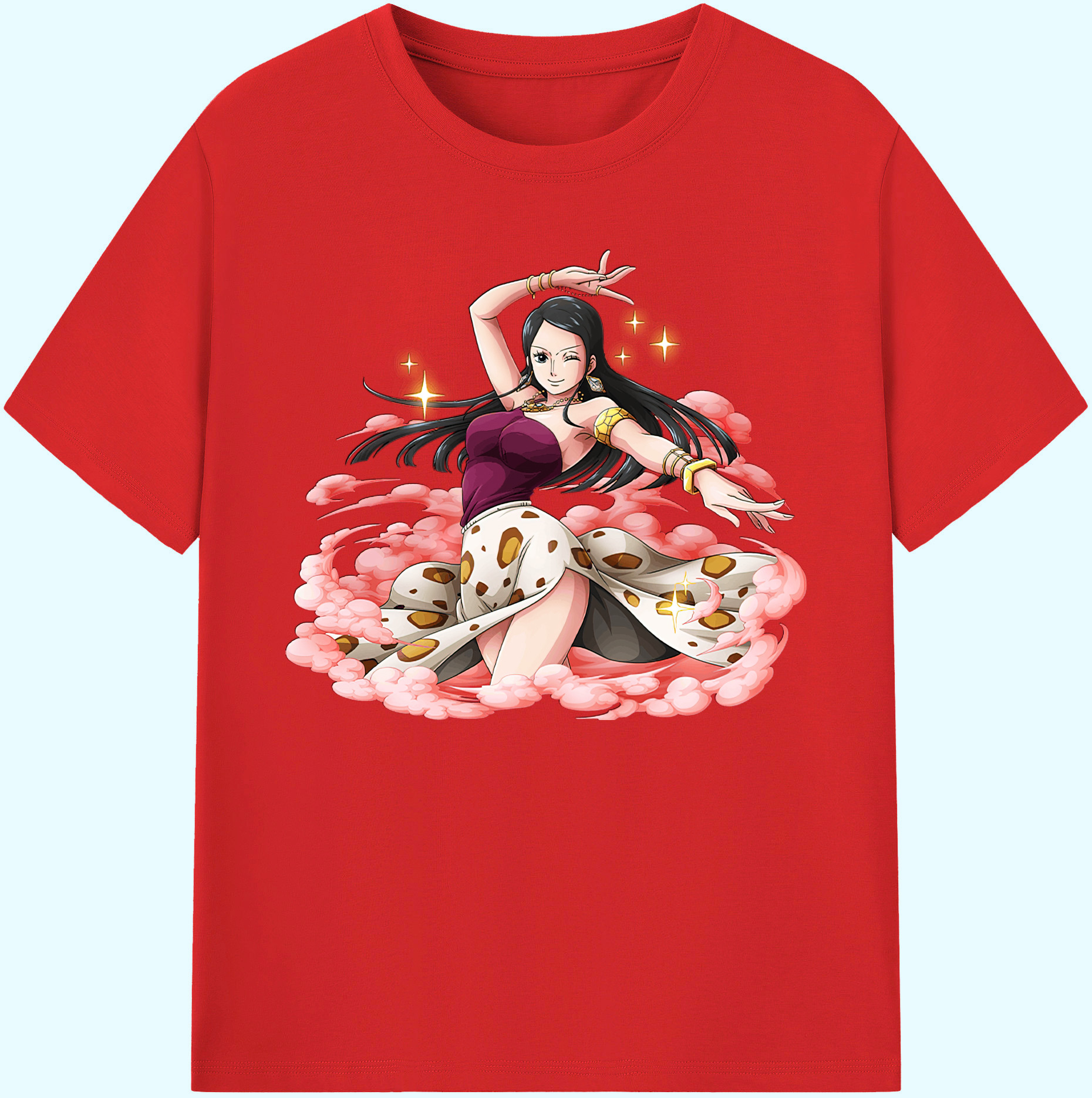 ワンピース ニコ・ロビン ONE PIECE Nico Robin 綿100％ メンズ半袖Tシャツ｜肌触りやわらか＆通気性