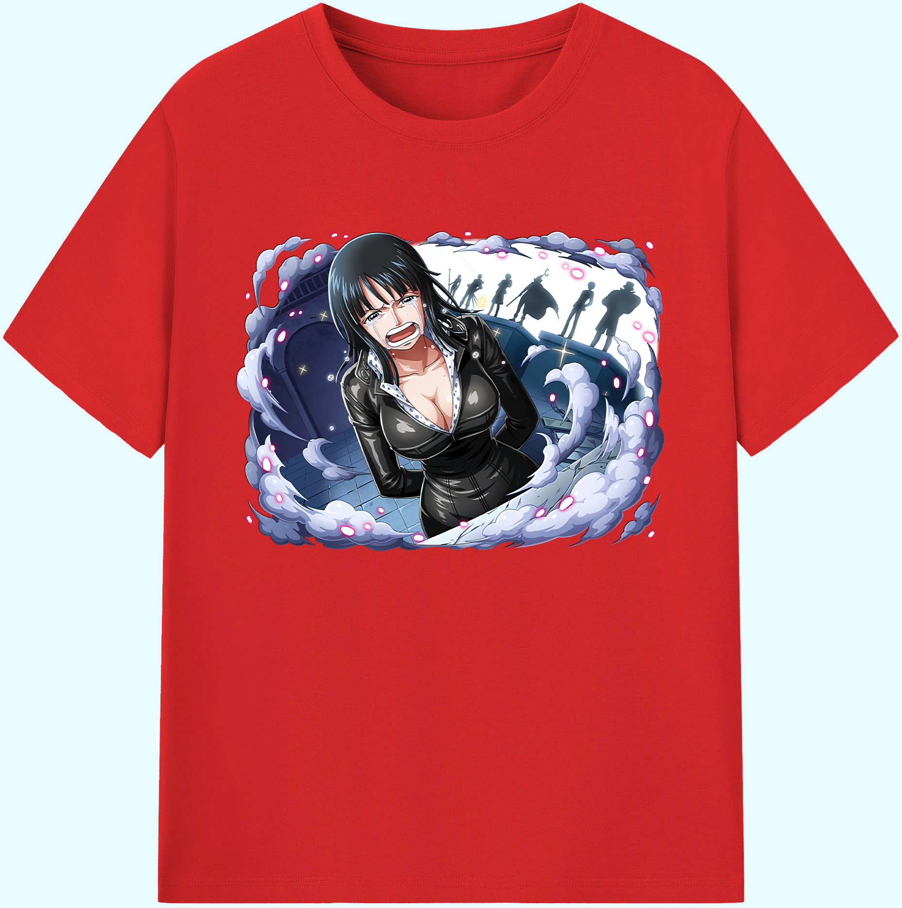 ワンピース ニコ・ロビン ONE PIECE Nico Robin 綿100％ メンズ半袖Tシャツ｜肌触りやわらか＆通気性