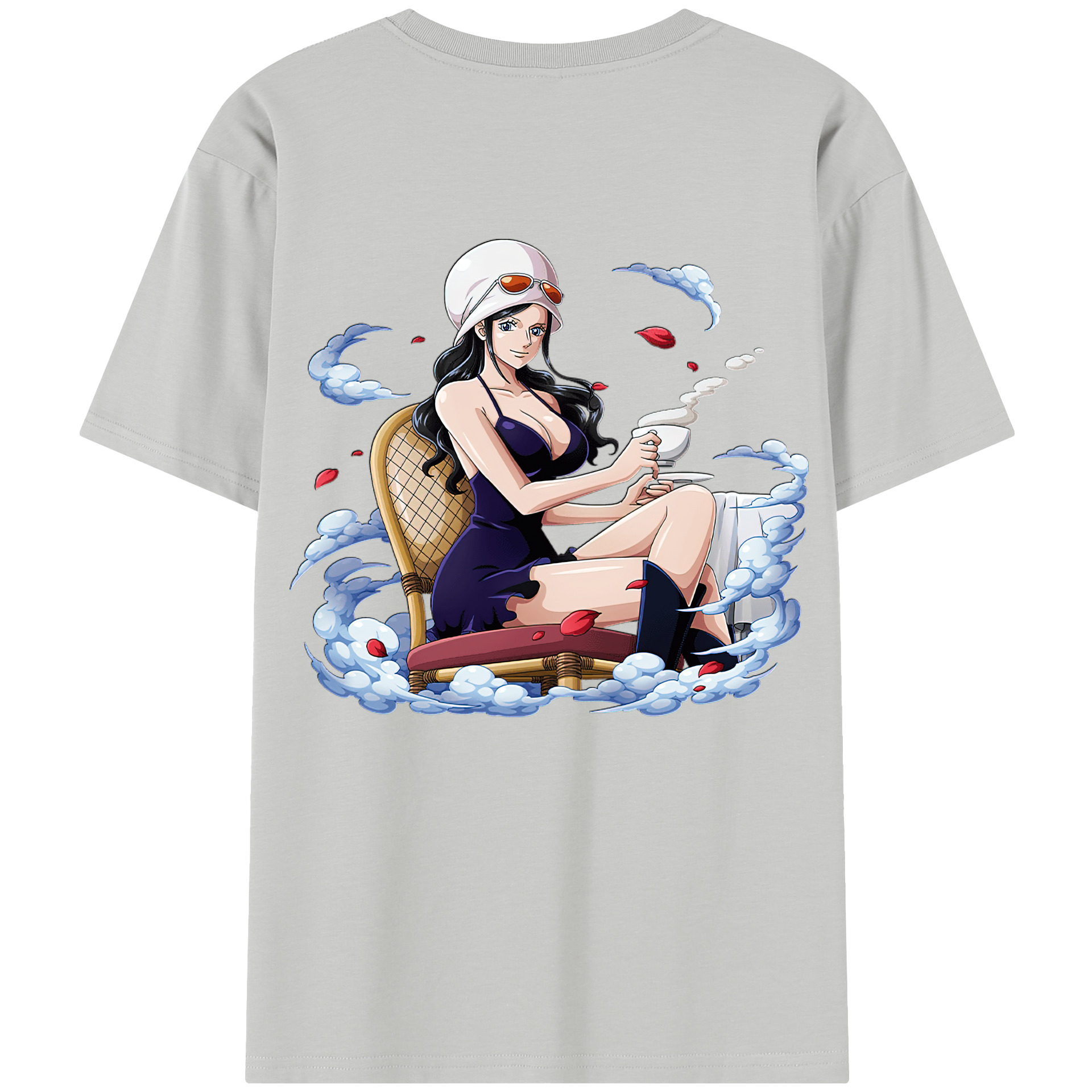 ワンピース ニコ・ロビン ONE PIECE Nico Robin レディース半袖Tシャツ(バックプリント)
