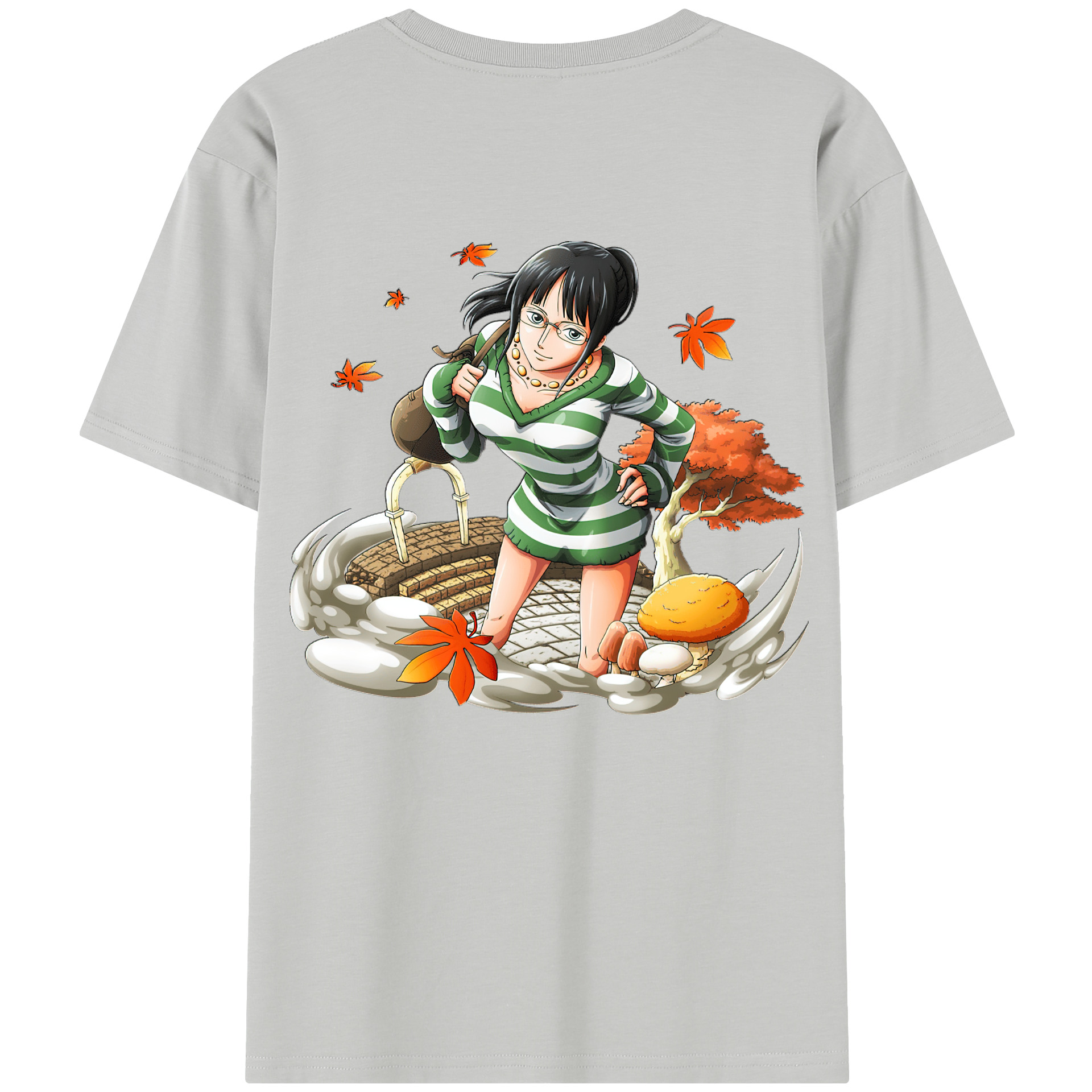 ワンピース ニコ・ロビン ONE PIECE Nico Robin レディース半袖Tシャツ(バックプリント)