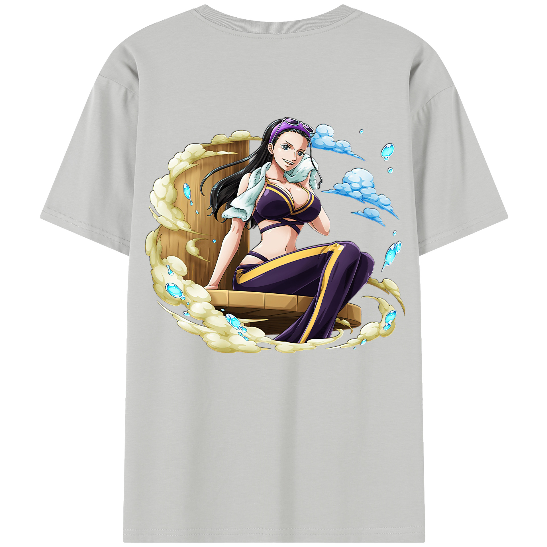 ワンピース ニコ・ロビン ONE PIECE Nico Robin レディース半袖Tシャツ(バックプリント)