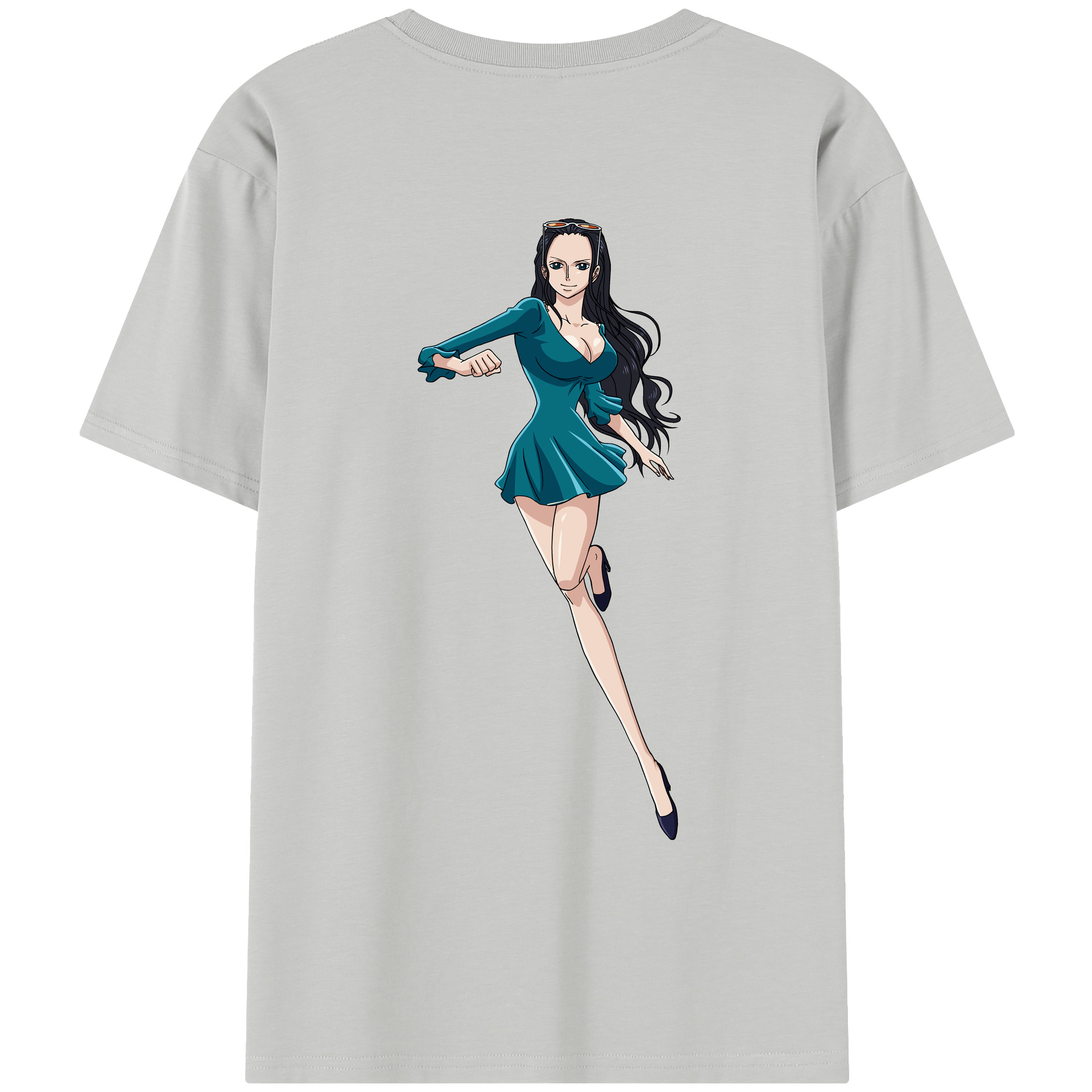 ワンピース ニコ・ロビン ONE PIECE Nico Robin レディース半袖Tシャツ(バックプリント)