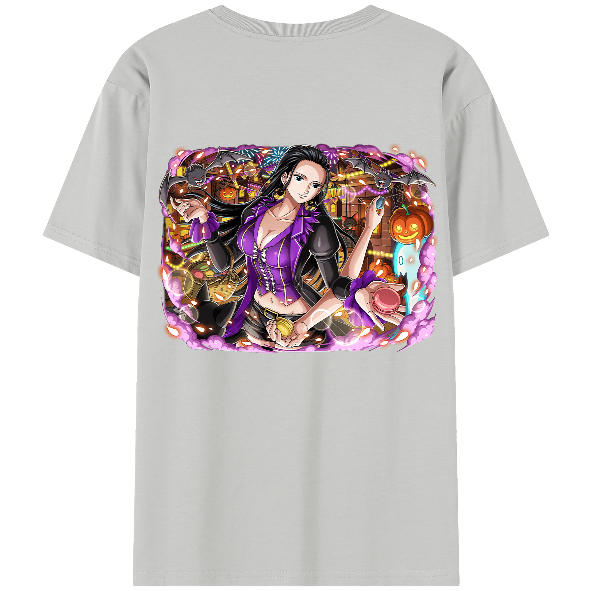ワンピース ニコ・ロビン ONE PIECE Nico Robin レディース半袖Tシャツ(バックプリント)
