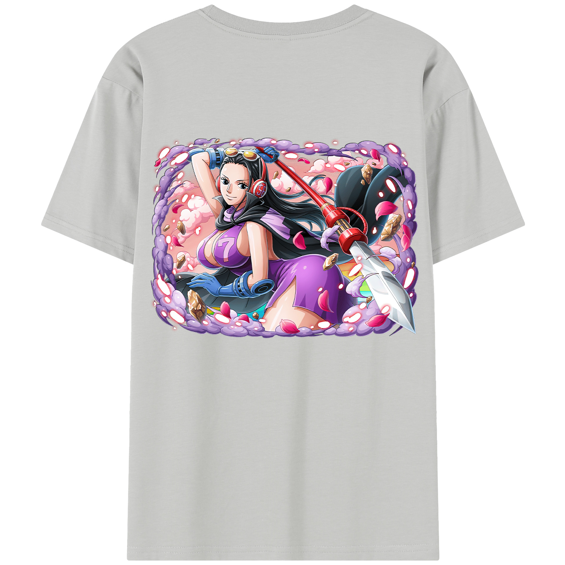 ワンピース ニコ・ロビン ONE PIECE Nico Robin レディース半袖Tシャツ(バックプリント)