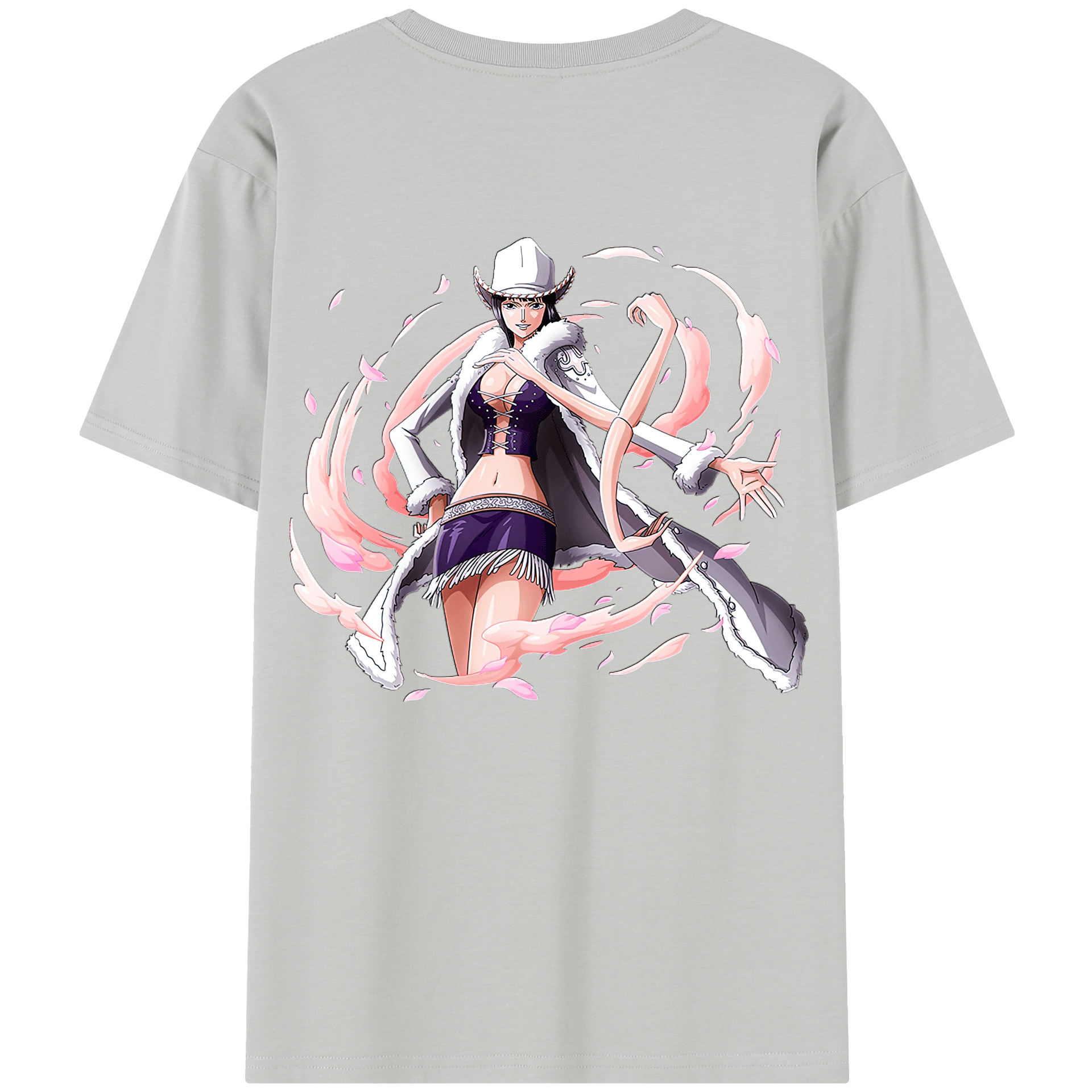 ワンピース ニコ・ロビン ONE PIECE Nico Robin レディース半袖Tシャツ(バックプリント)