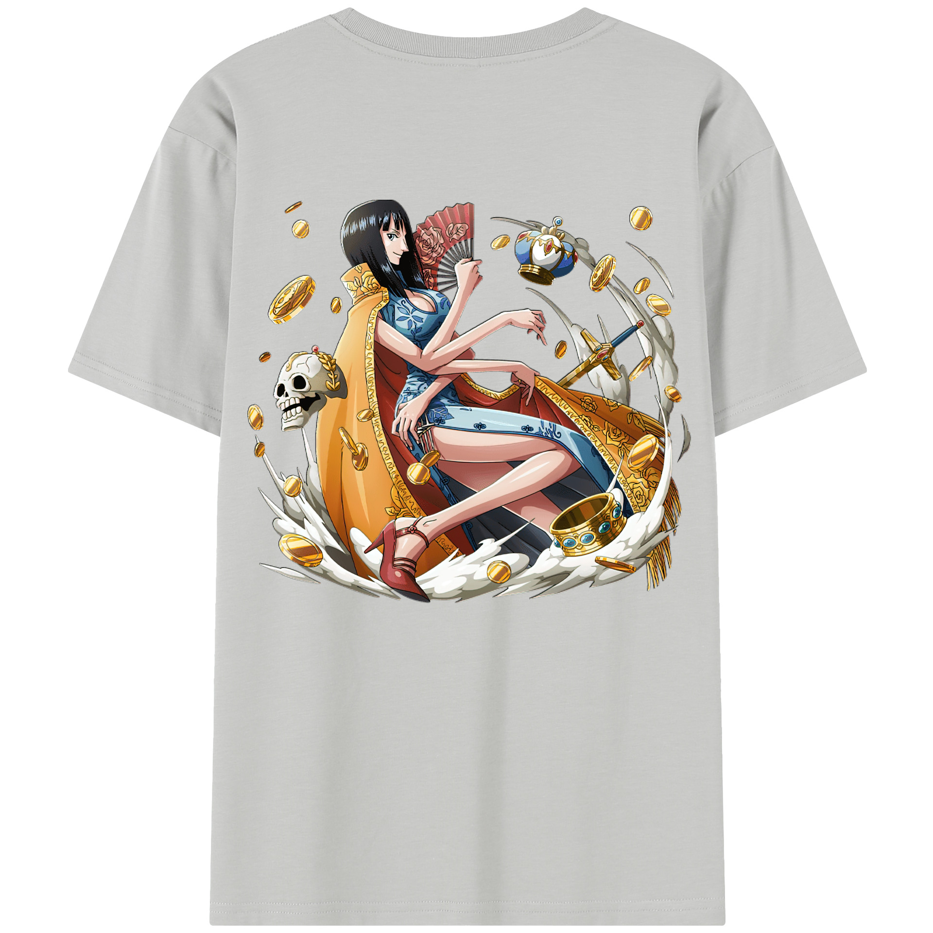 ワンピース ニコ・ロビン ONE PIECE Nico Robin レディース半袖Tシャツ(バックプリント)