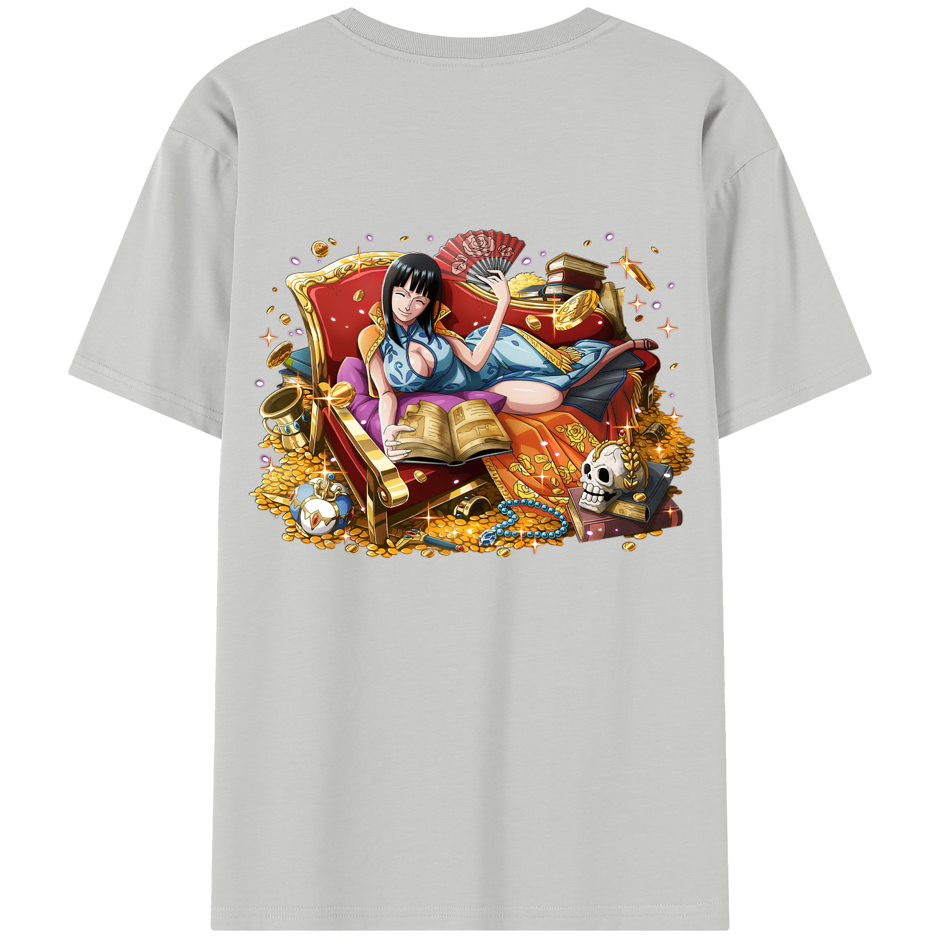 ワンピース ニコ・ロビン ONE PIECE Nico Robin レディース半袖Tシャツ(バックプリント)