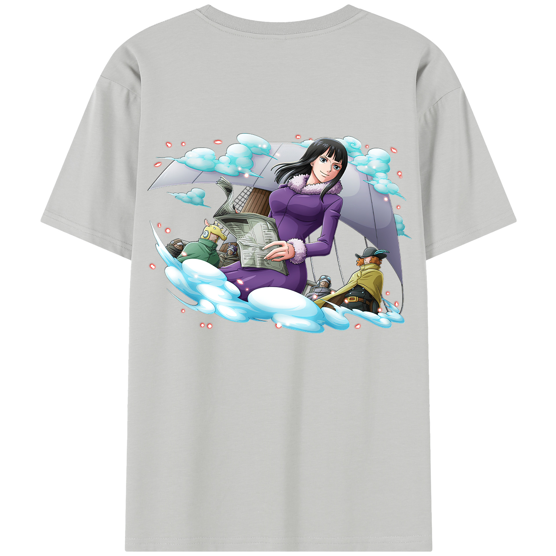 ワンピース ニコ・ロビン ONE PIECE Nico Robin レディース半袖Tシャツ(バックプリント)
