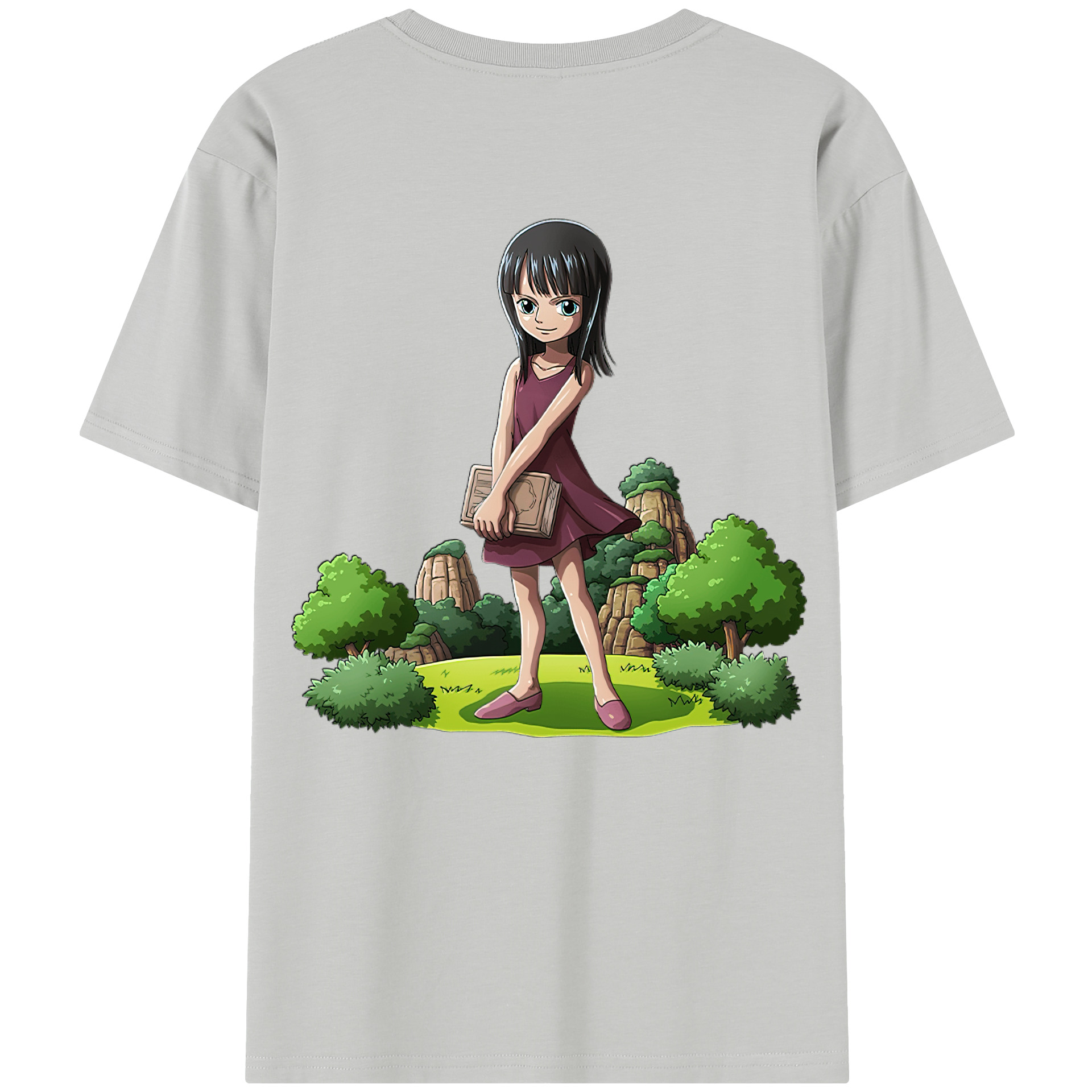 ワンピース ニコ・ロビン ONE PIECE Nico Robin レディース半袖Tシャツ(バックプリント)