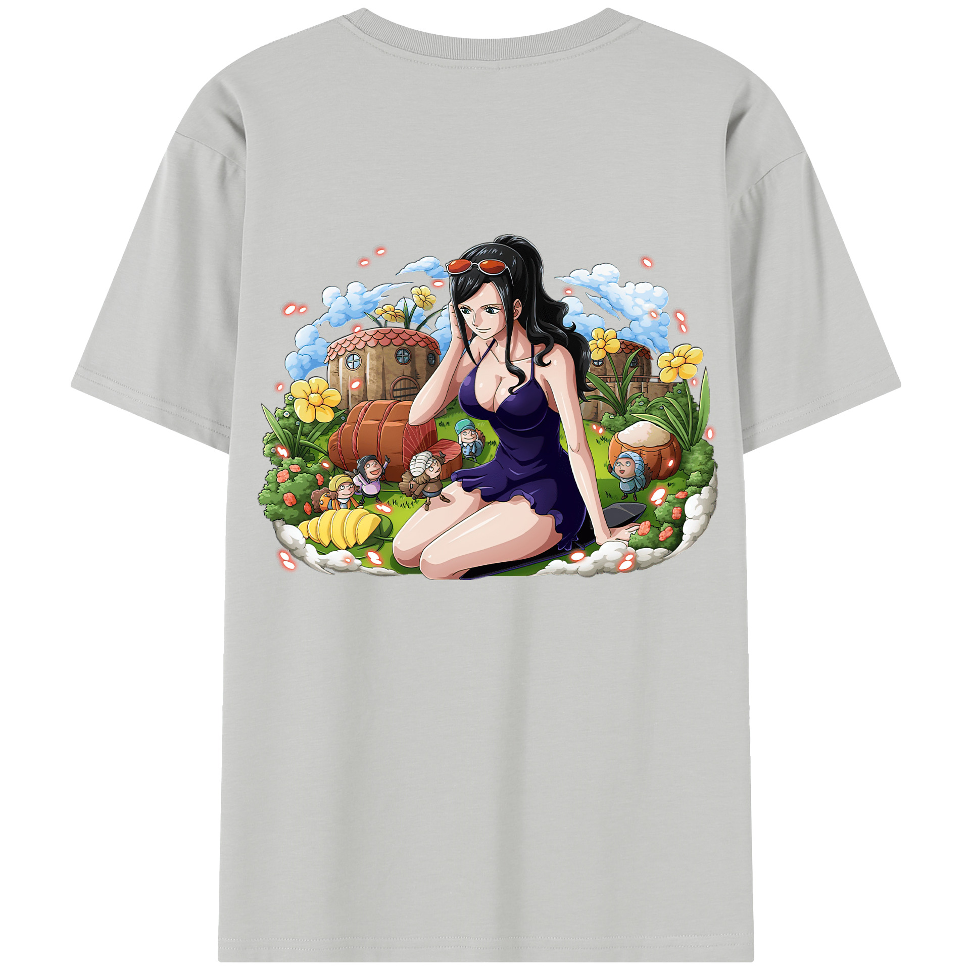 ワンピース ニコ・ロビン ONE PIECE Nico Robin レディース半袖Tシャツ(バックプリント)