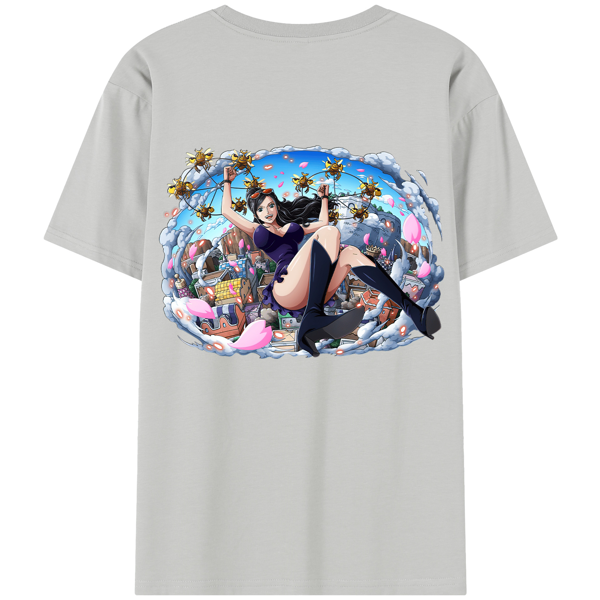 ワンピース ニコ・ロビン ONE PIECE Nico Robin レディース半袖Tシャツ(バックプリント)