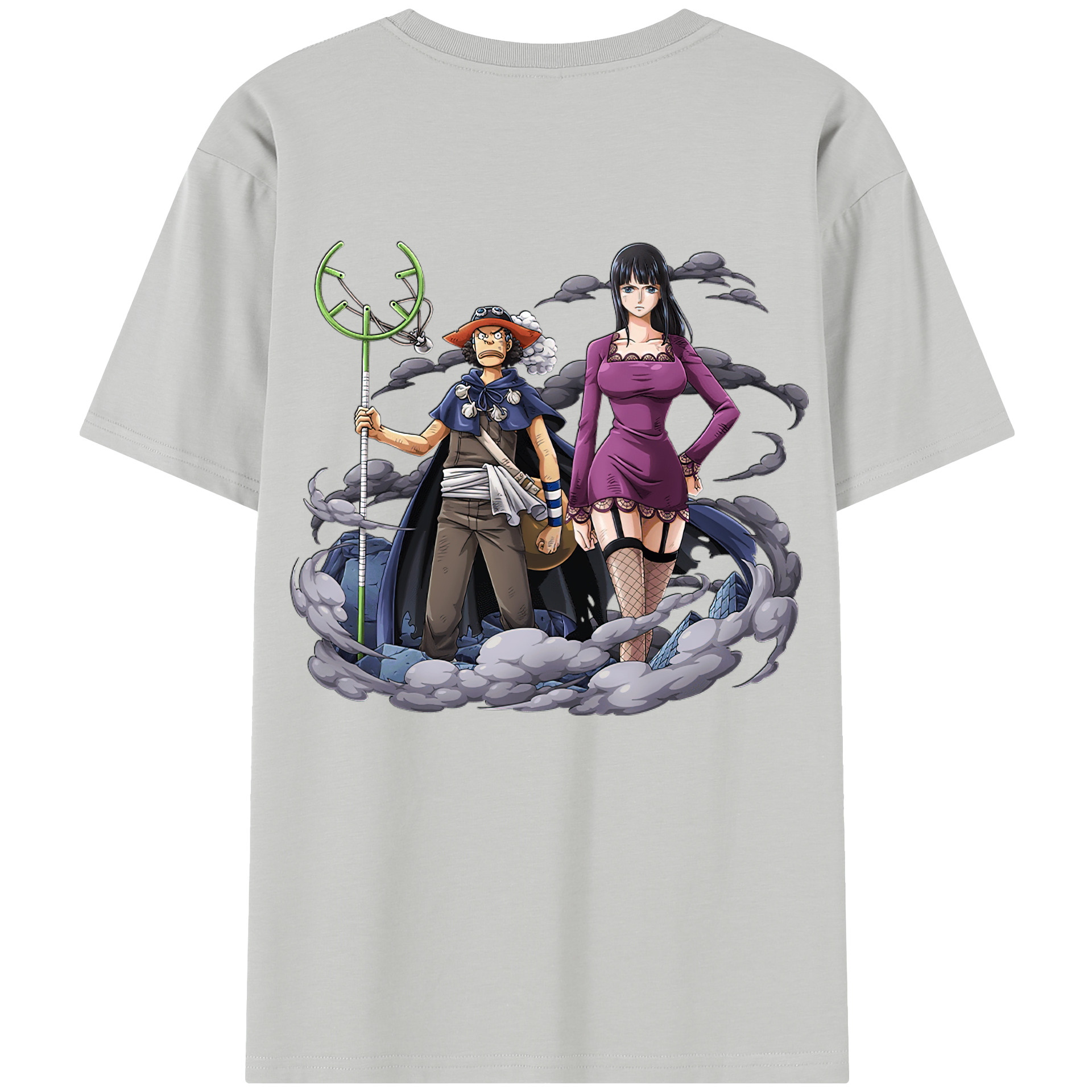 ワンピース ニコ・ロビン ONE PIECE Nico Robin レディース半袖Tシャツ(バックプリント)