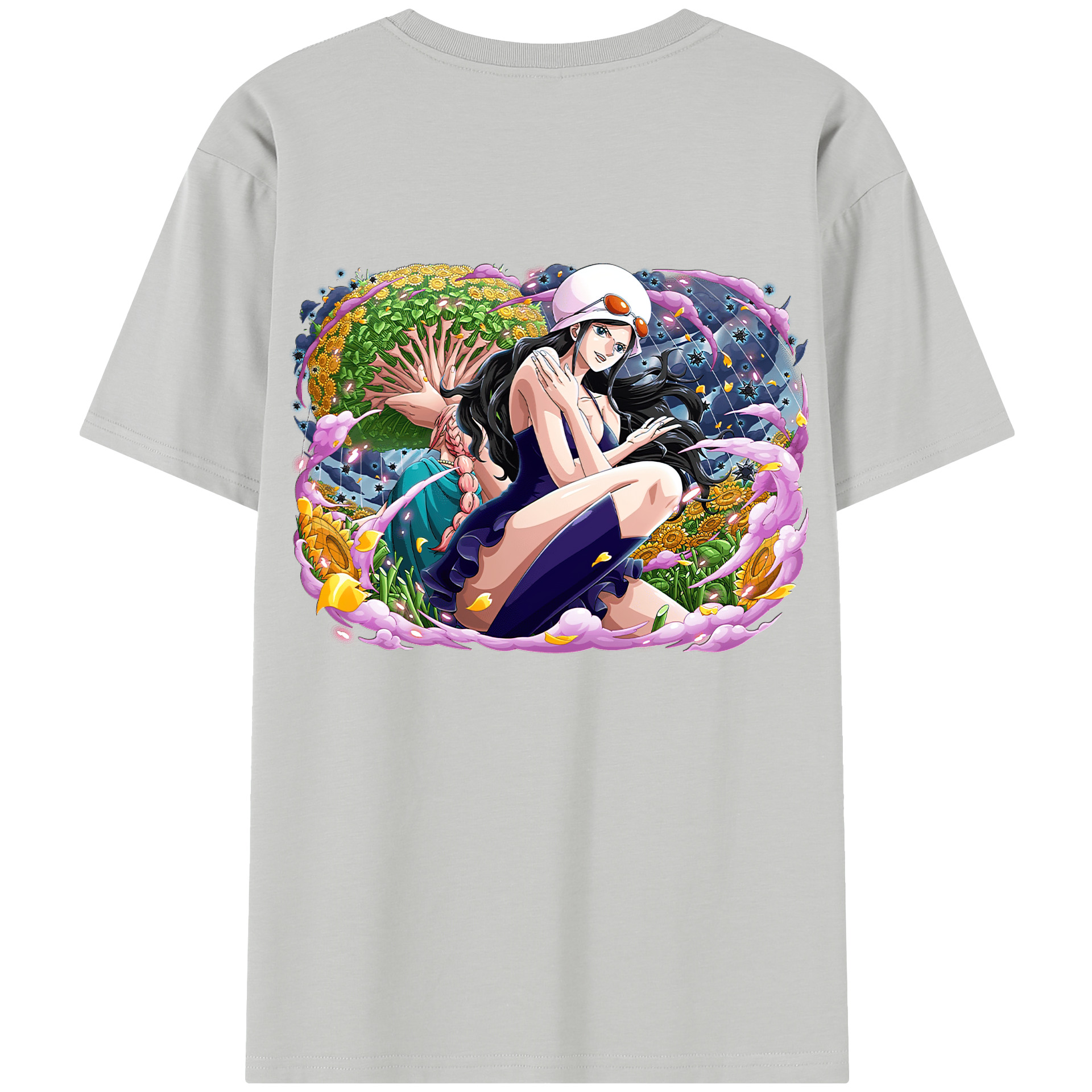 ワンピース ニコ・ロビン ONE PIECE Nico Robin レディース半袖Tシャツ(バックプリント)