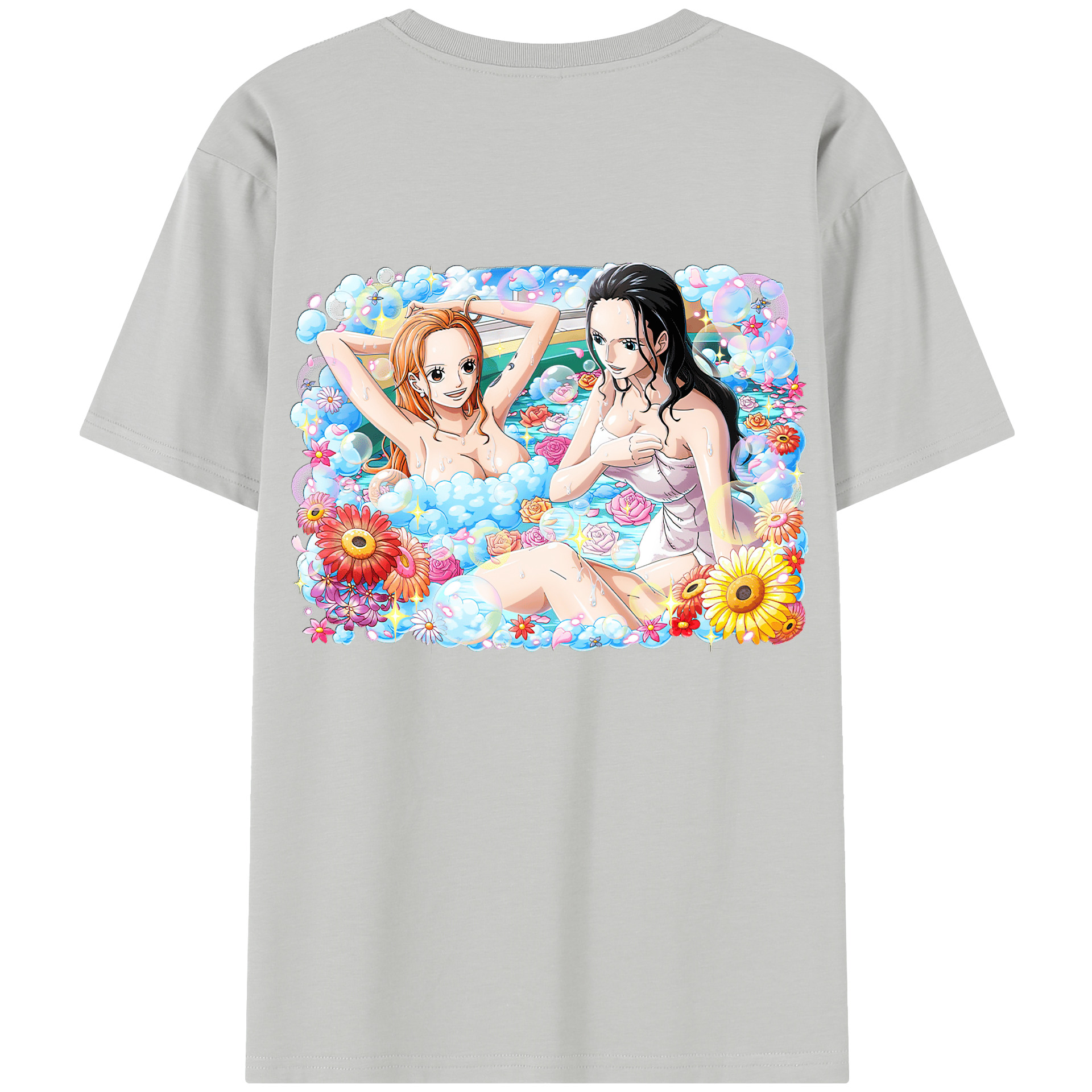 ワンピース ニコ・ロビン ONE PIECE Nico Robin レディース半袖Tシャツ(バックプリント)
