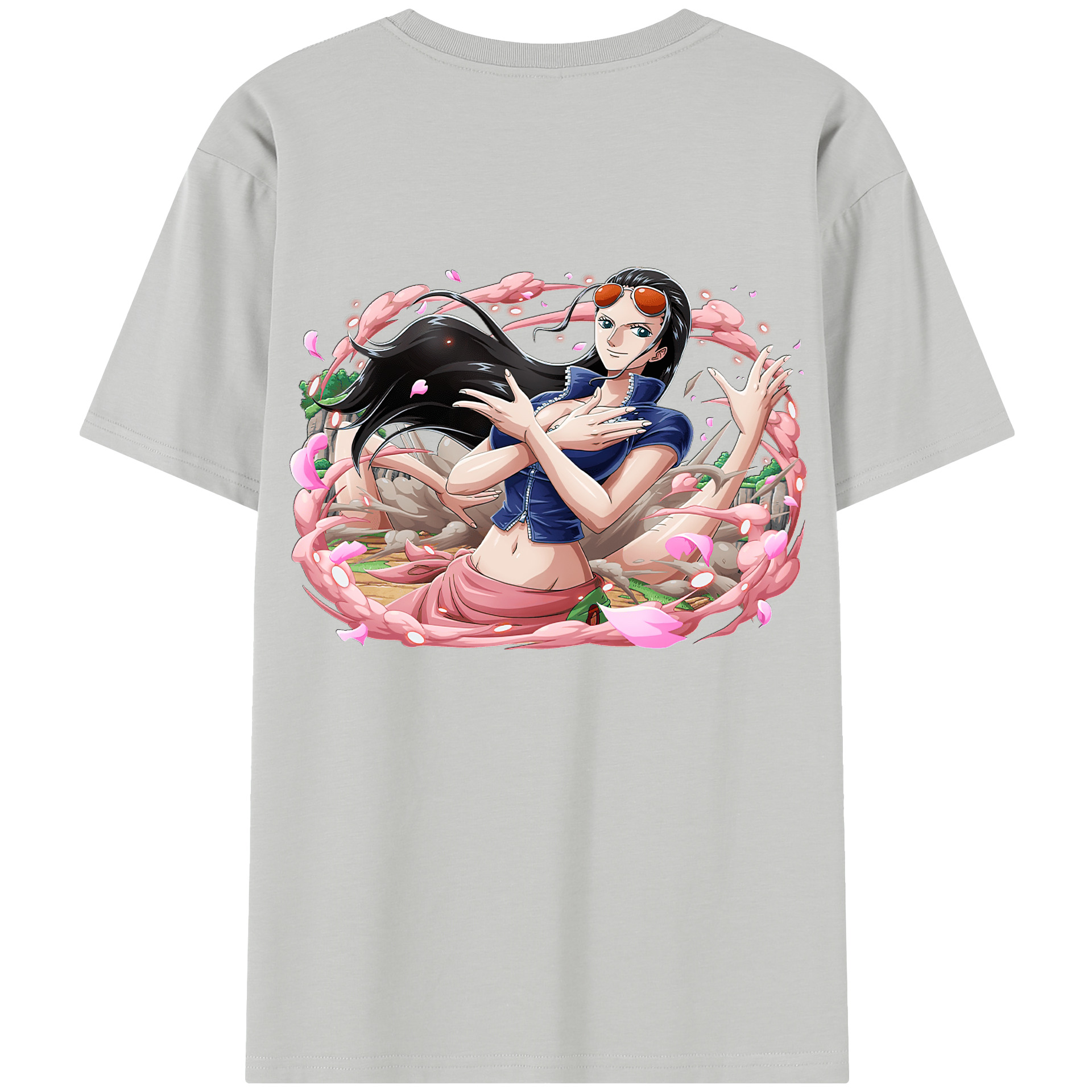 ワンピース ニコ・ロビン ONE PIECE Nico Robin レディース半袖Tシャツ(バックプリント)