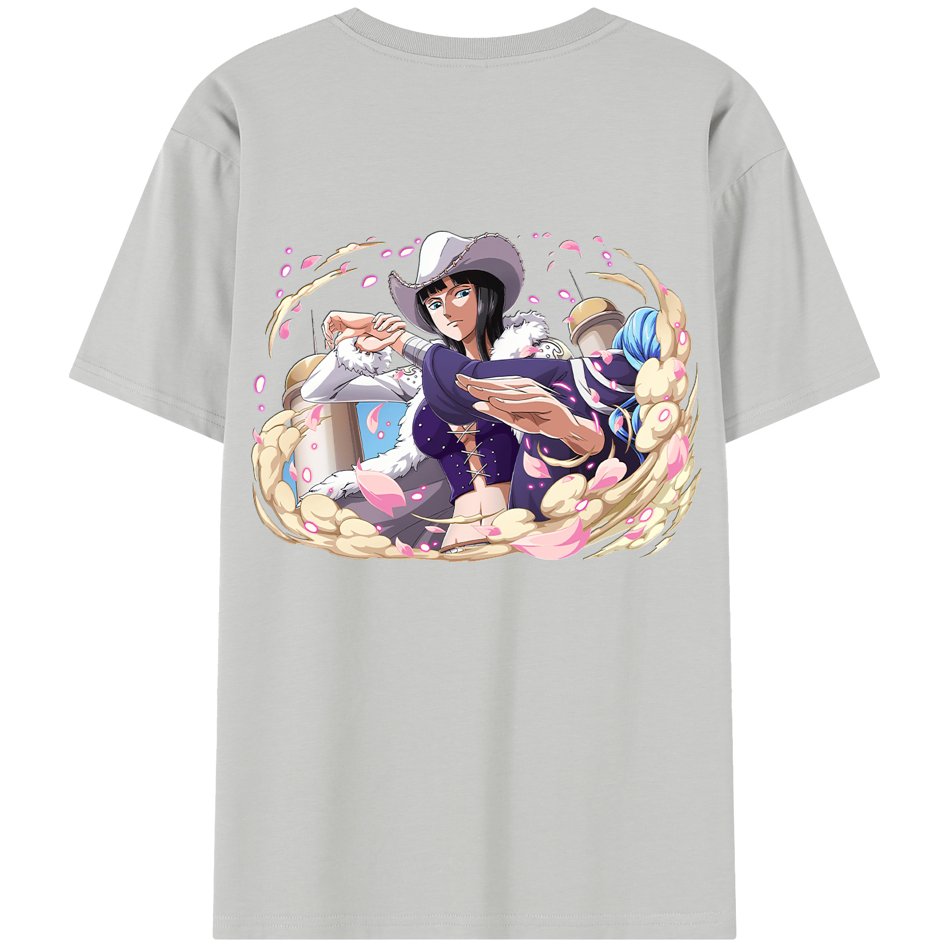 ワンピース ニコ・ロビン ONE PIECE Nico Robin レディース半袖Tシャツ(バックプリント)