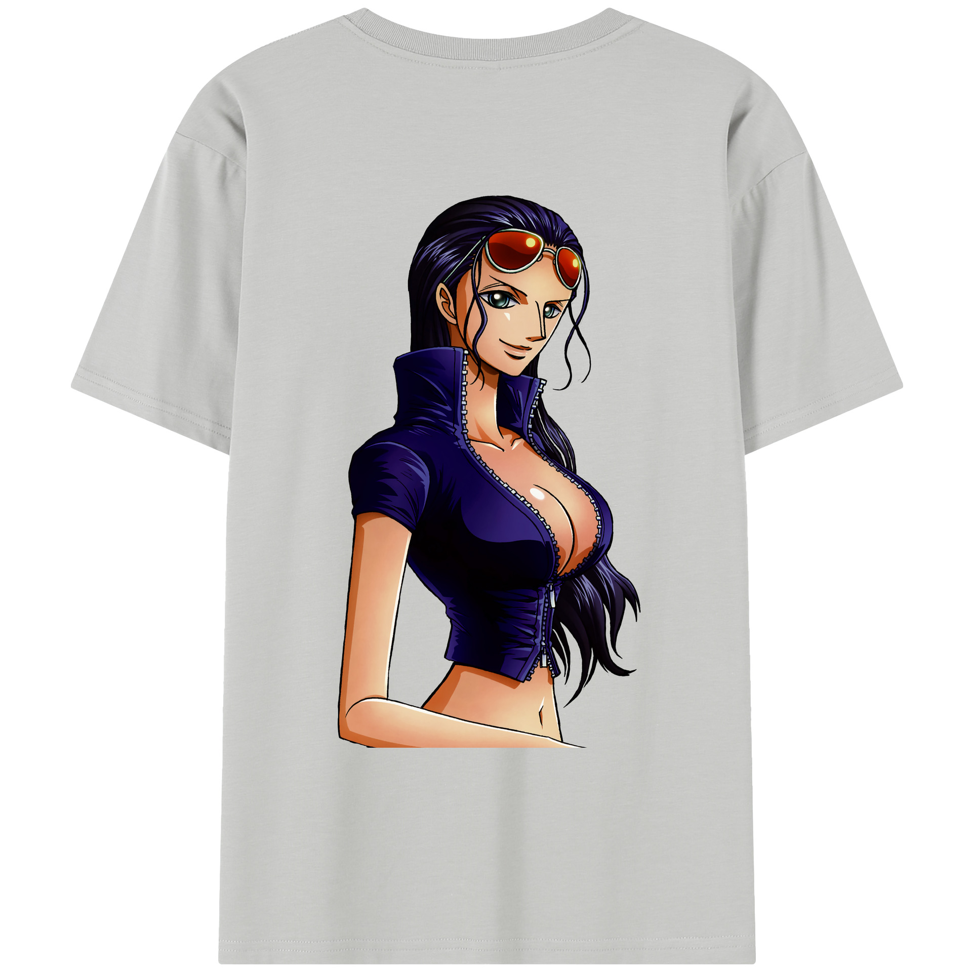 ワンピース ニコ・ロビン ONE PIECE Nico Robin レディース半袖Tシャツ(バックプリント)