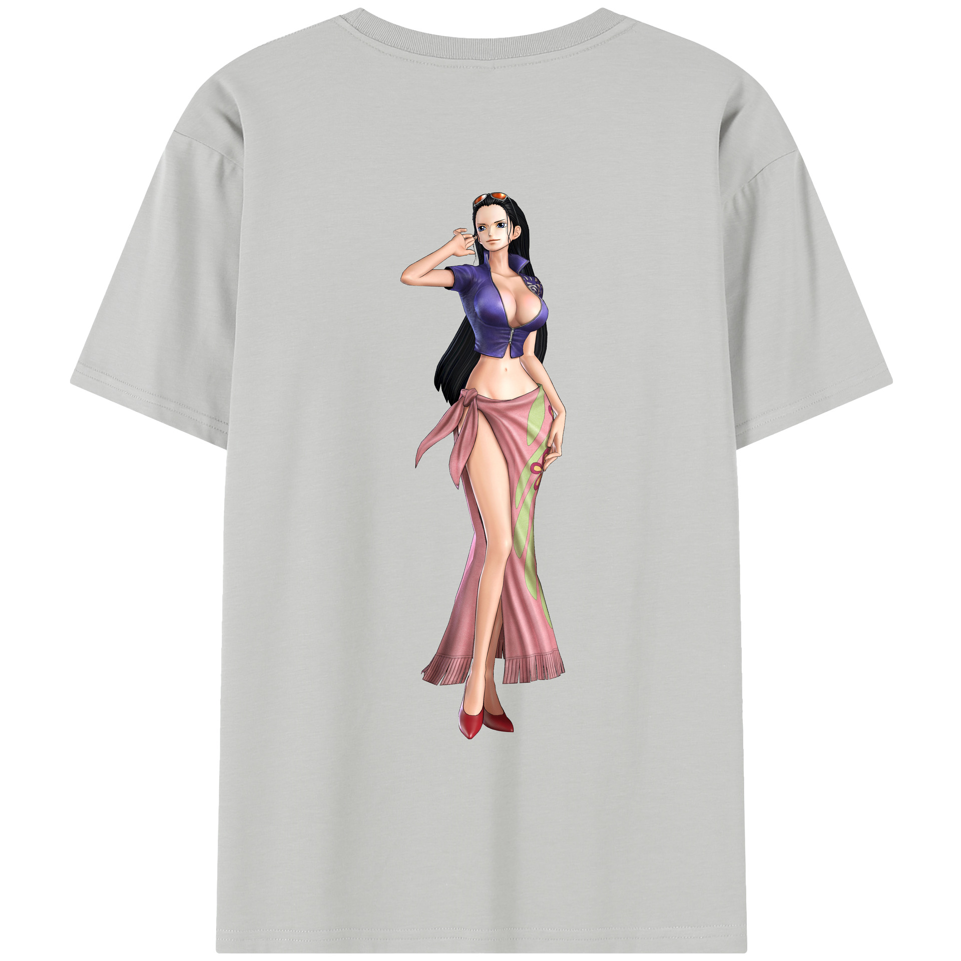 ワンピース ニコ・ロビン ONE PIECE Nico Robin レディース半袖Tシャツ(バックプリント)