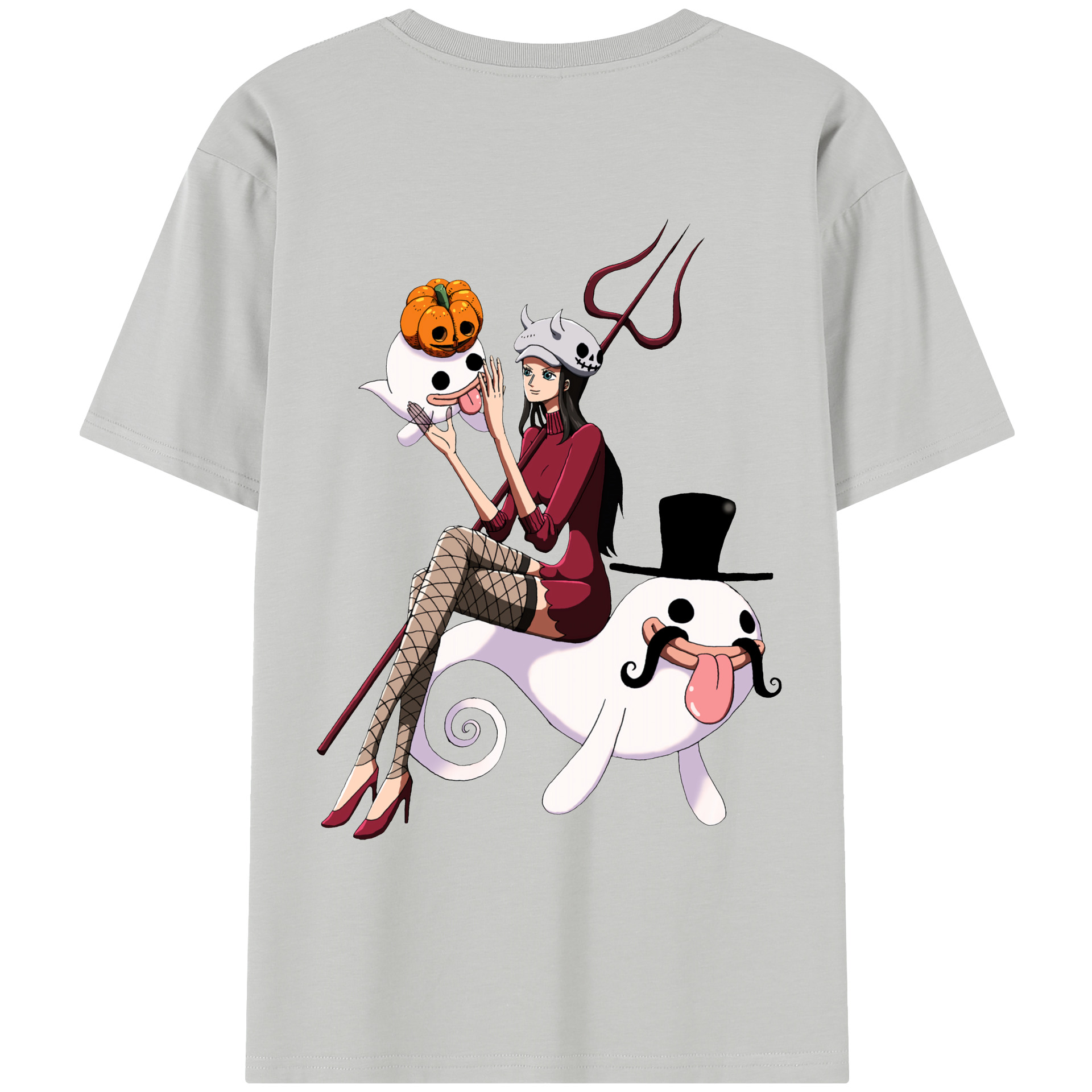 ワンピース ニコ・ロビン ONE PIECE Nico Robin レディース半袖Tシャツ(バックプリント)