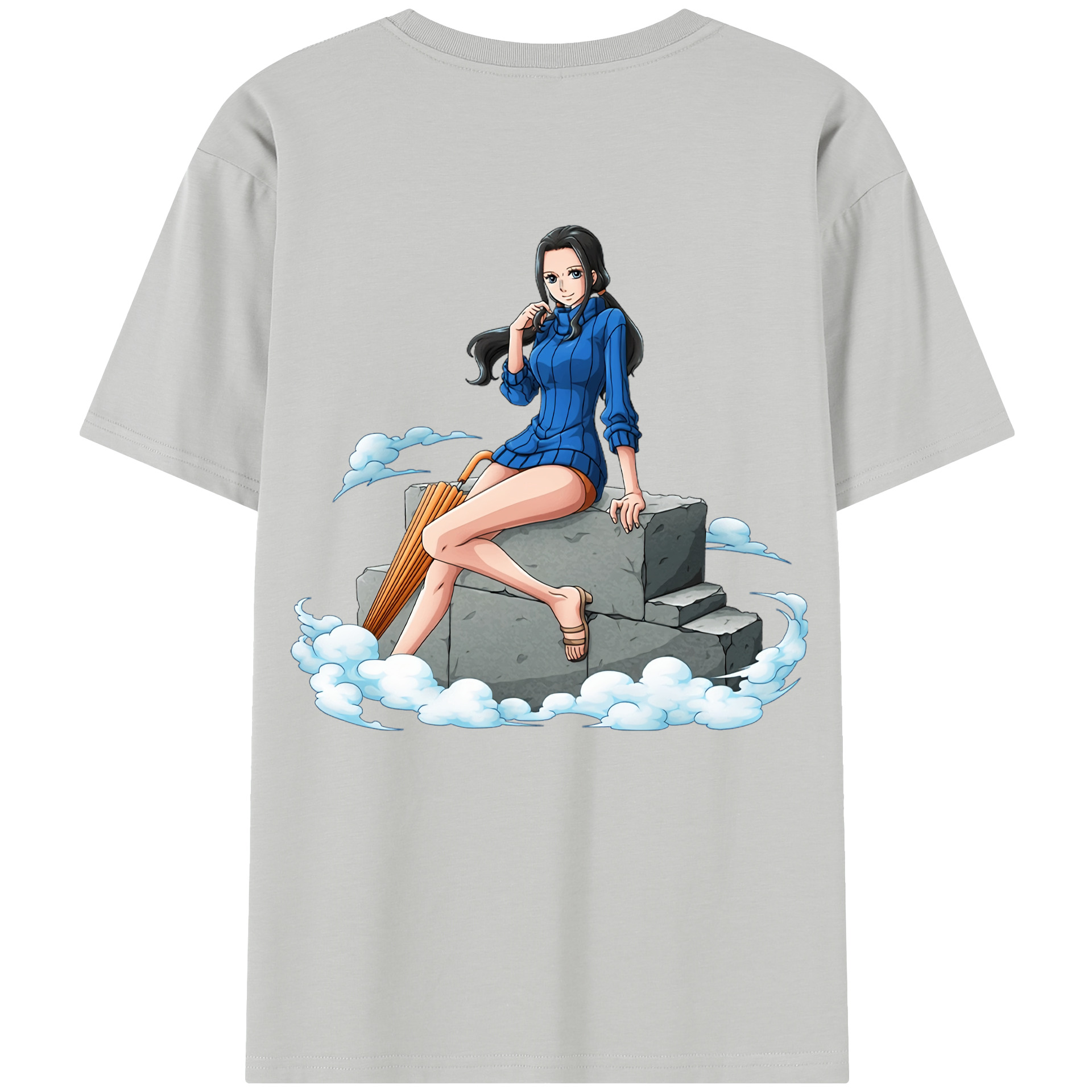 ワンピース ニコ・ロビン ONE PIECE Nico Robin レディース半袖Tシャツ(バックプリント)