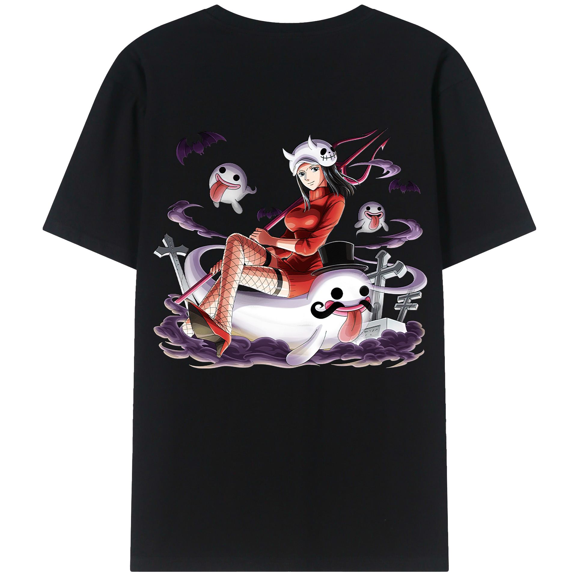 ワンピース ニコ・ロビン ONE PIECE Nico Robin レディース半袖Tシャツ(バックプリント)