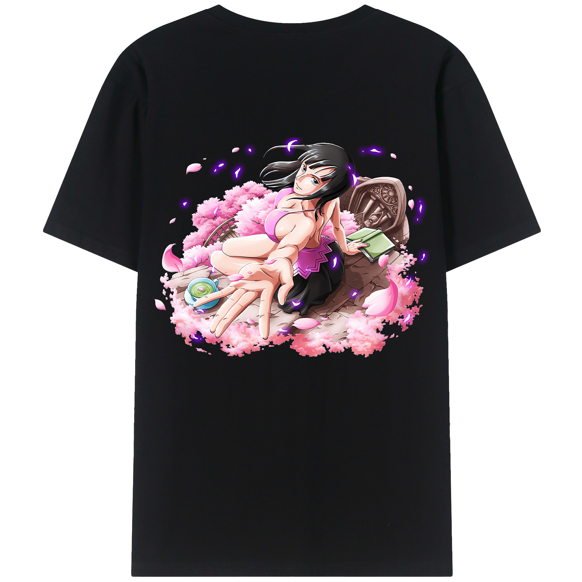 ワンピース ニコ・ロビン ONE PIECE Nico Robin レディース半袖Tシャツ(バックプリント)