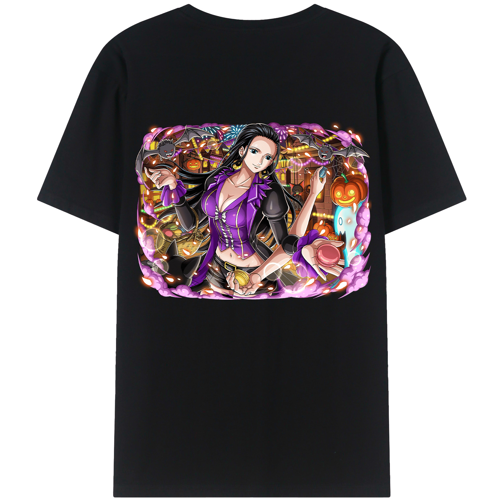 ワンピース ニコ・ロビン ONE PIECE Nico Robin レディース半袖Tシャツ(バックプリント)