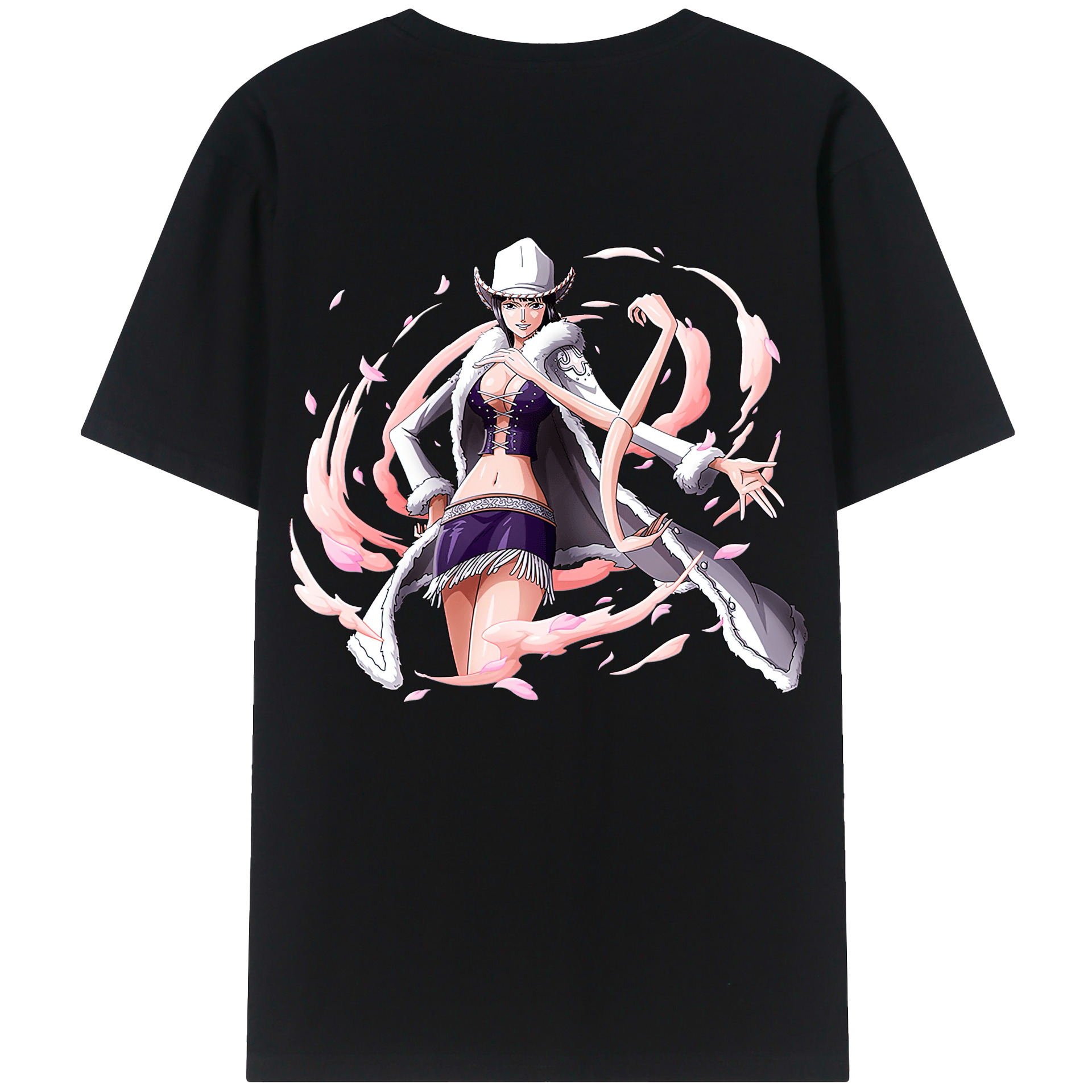 ワンピース ニコ・ロビン ONE PIECE Nico Robin レディース半袖Tシャツ(バックプリント)