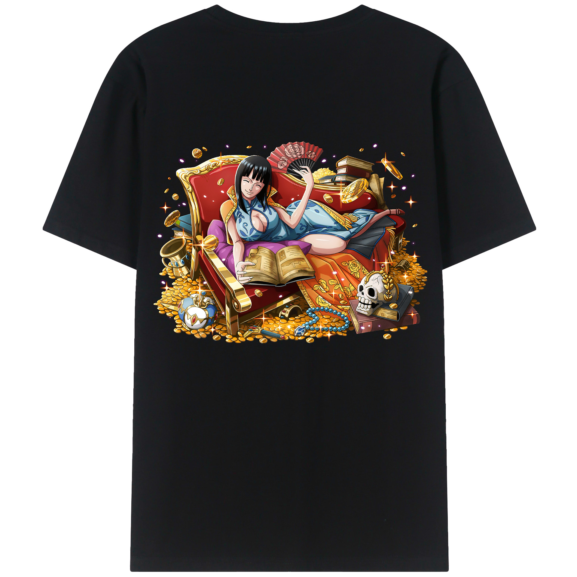 ワンピース ニコ・ロビン ONE PIECE Nico Robin レディース半袖Tシャツ(バックプリント)