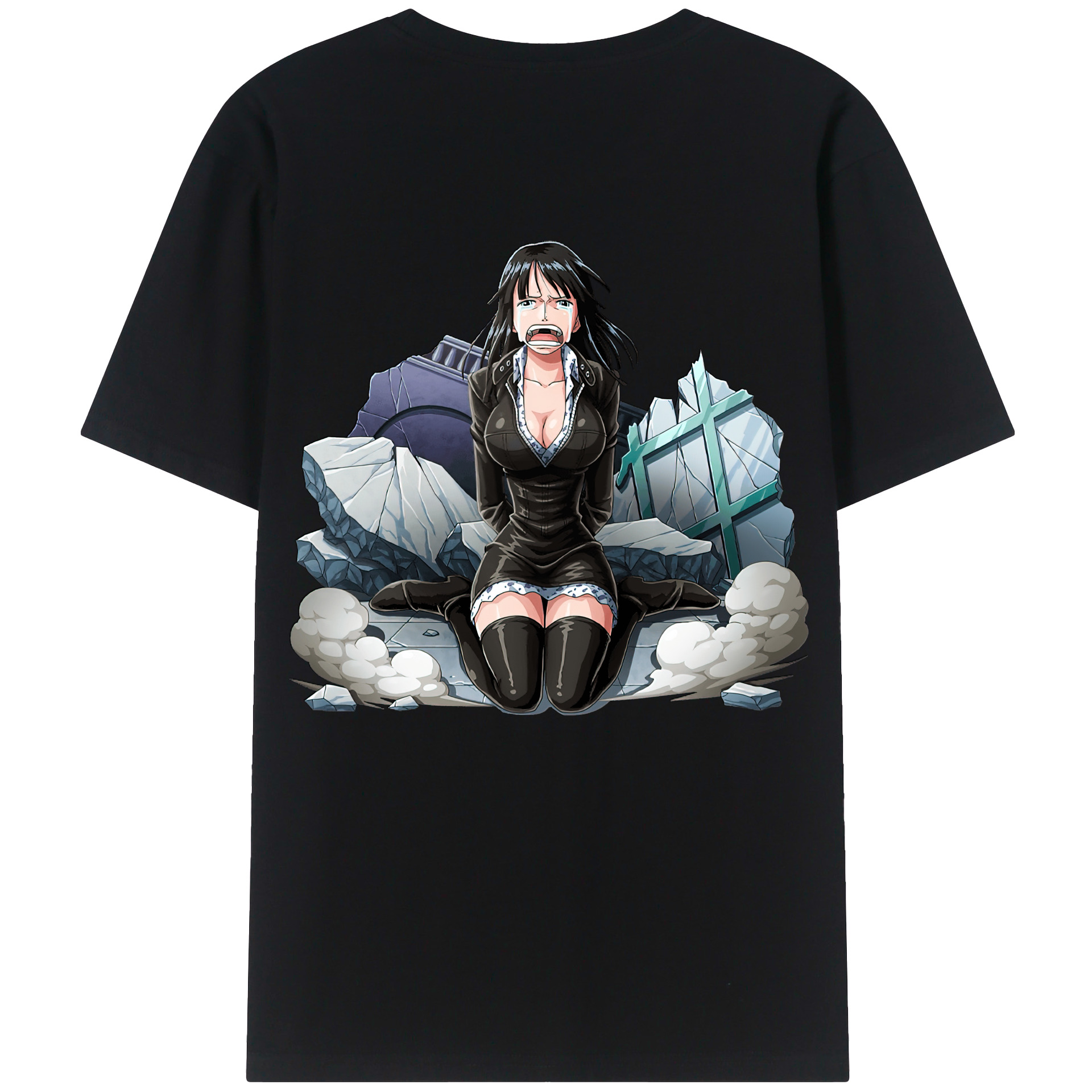 ワンピース ニコ・ロビン ONE PIECE Nico Robin レディース半袖Tシャツ(バックプリント)